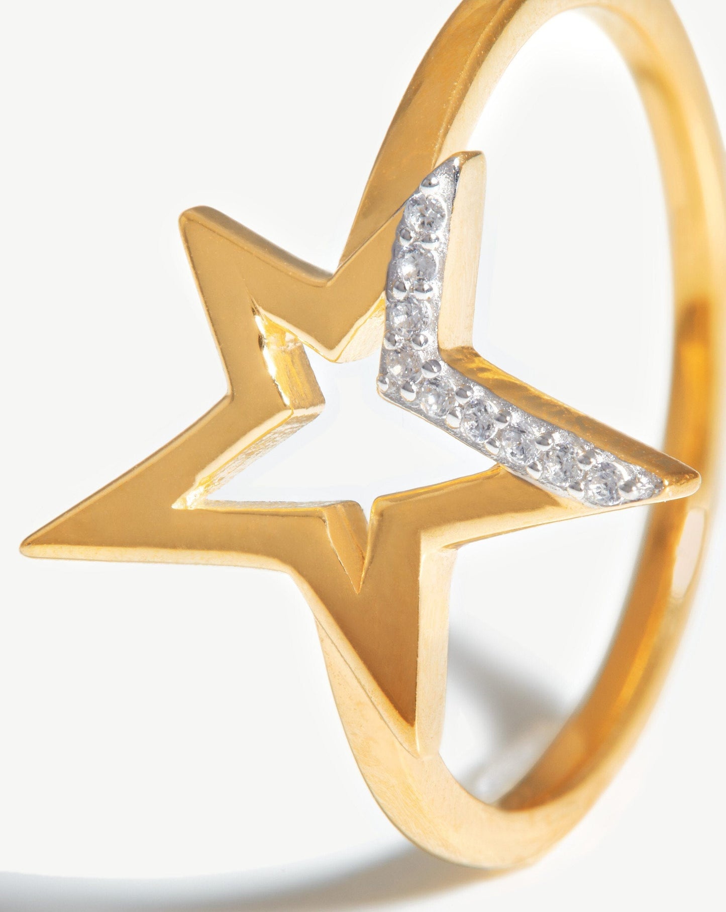 Celestial Pave Star Ring | 18ct Gold Vermeil/Cubic Zirconia