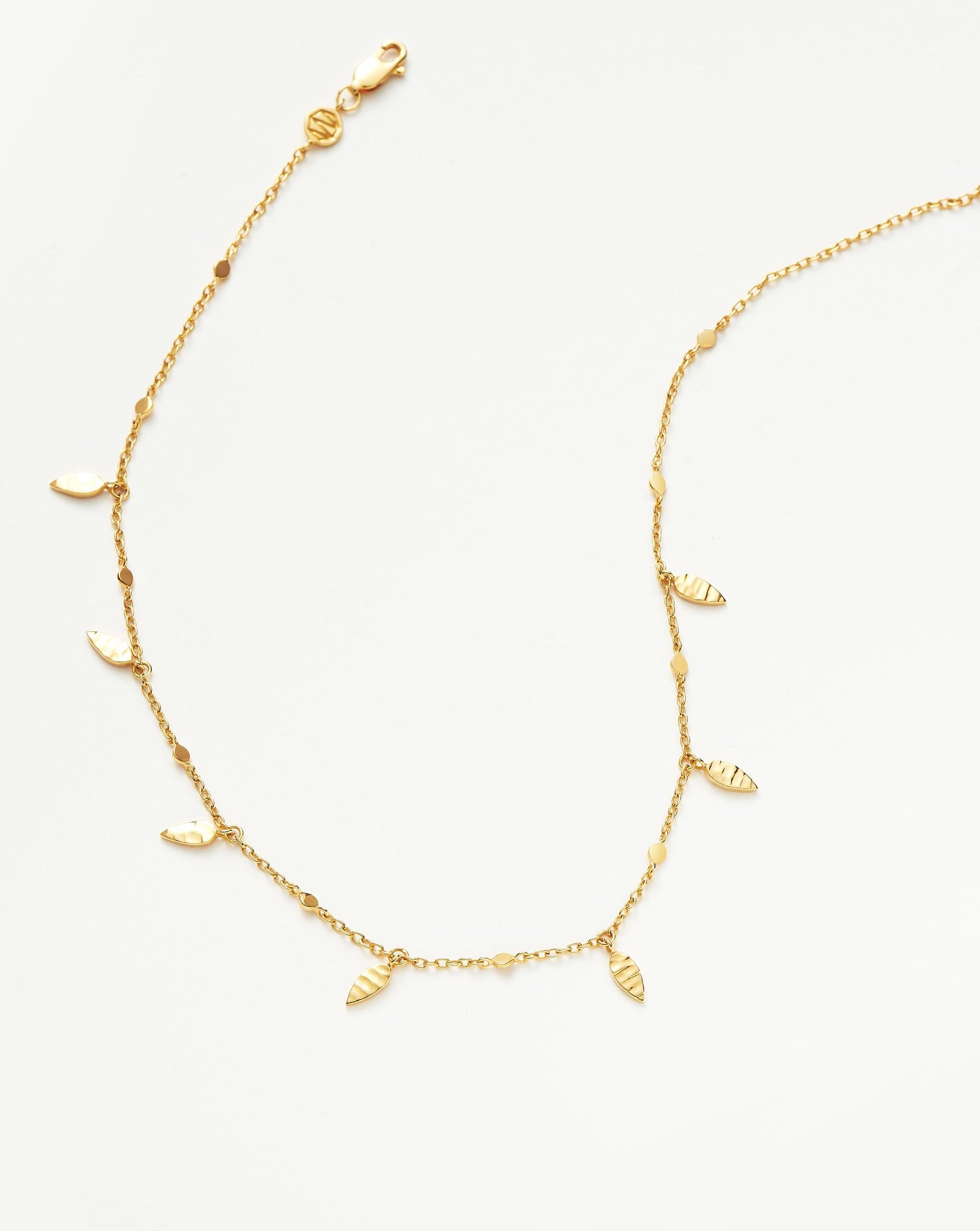 Leaf Charm Choker | 18ct Gold Vermeil