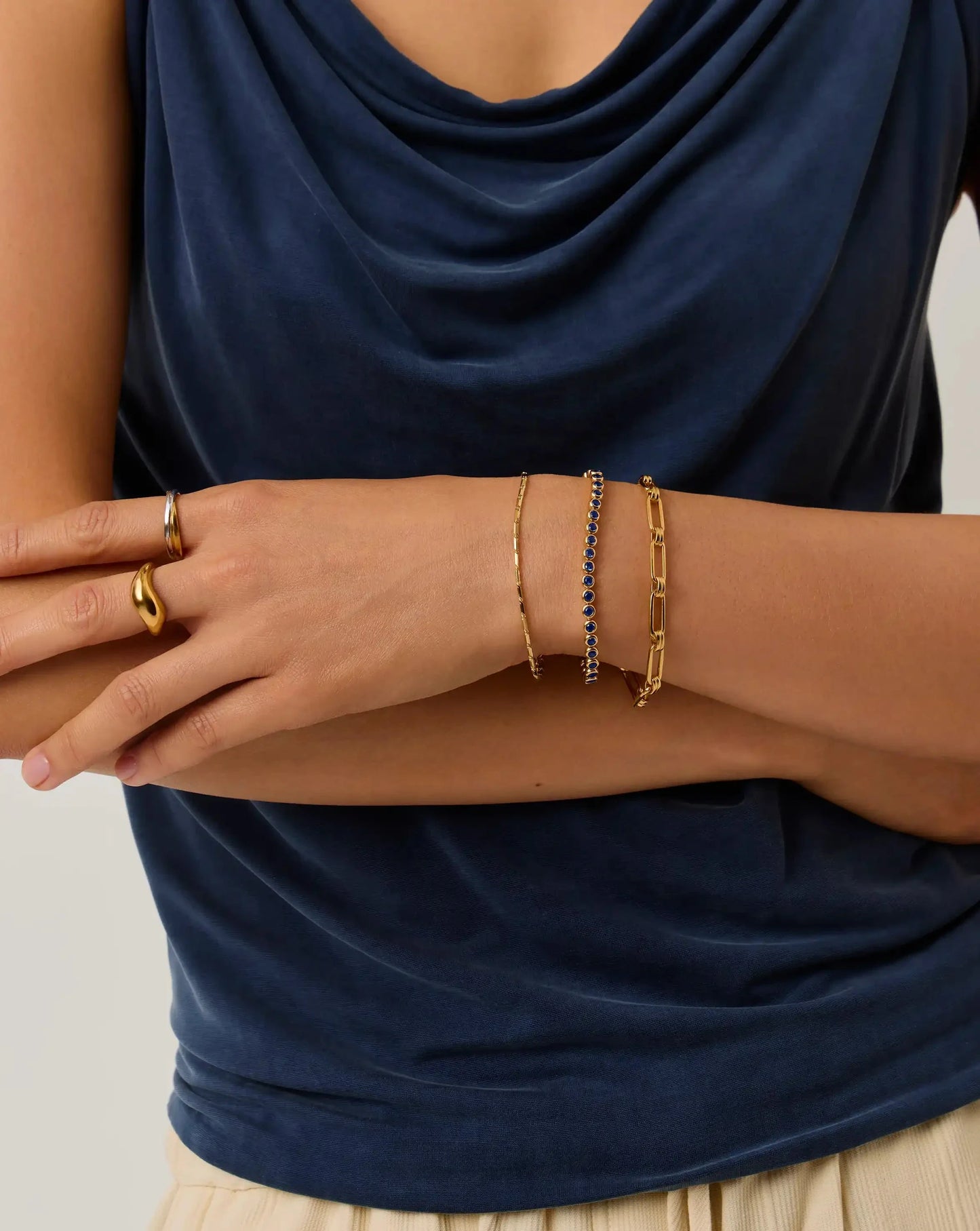 Lucy Williams Horizon Link Chain Bracelet | 18ct Gold Vermeil