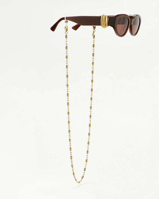 Alyssa Sunglasses Chain | 18ct Gold Plated/Pearl