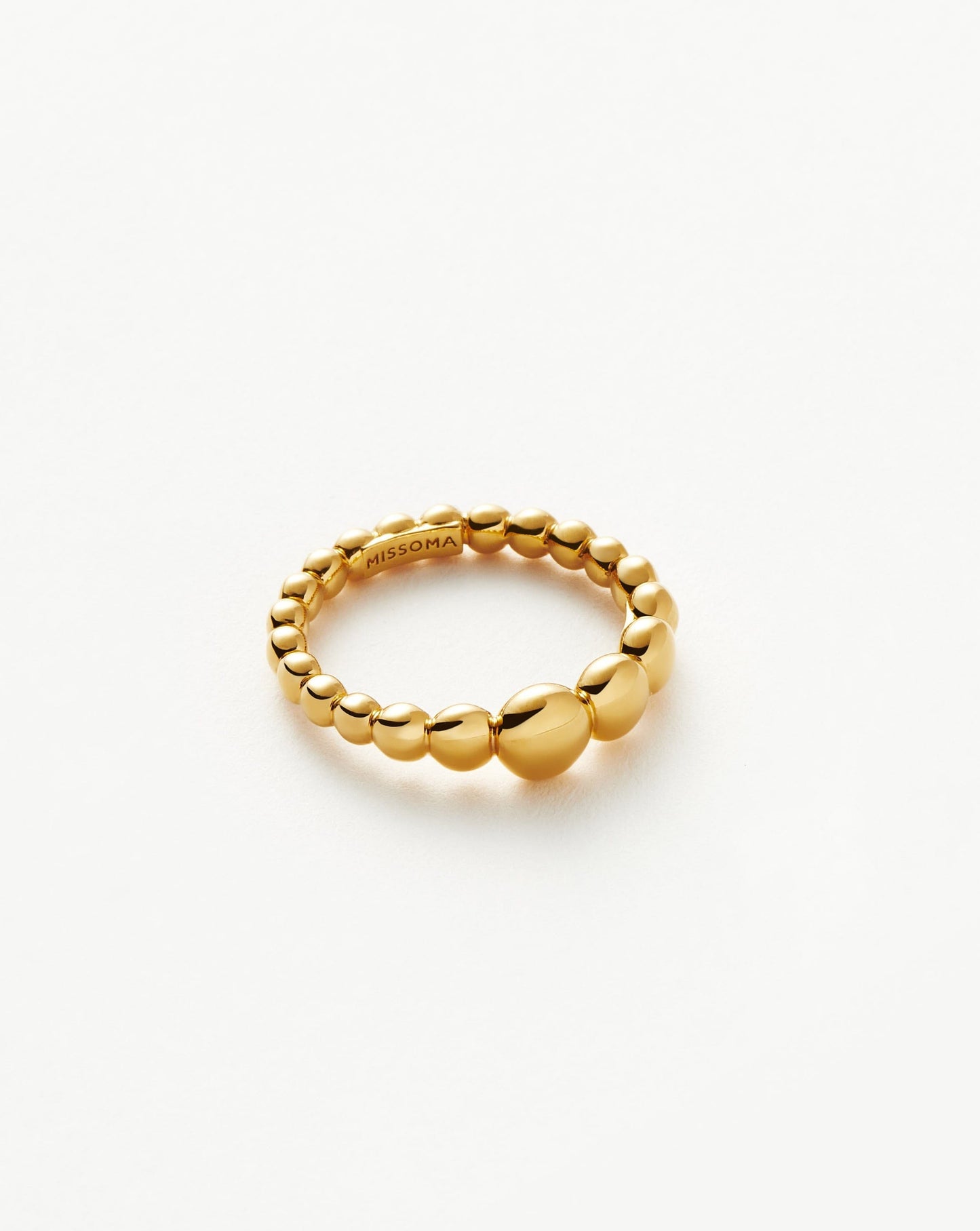 Beaded Stacking Ring | 18ct Gold Vermeil