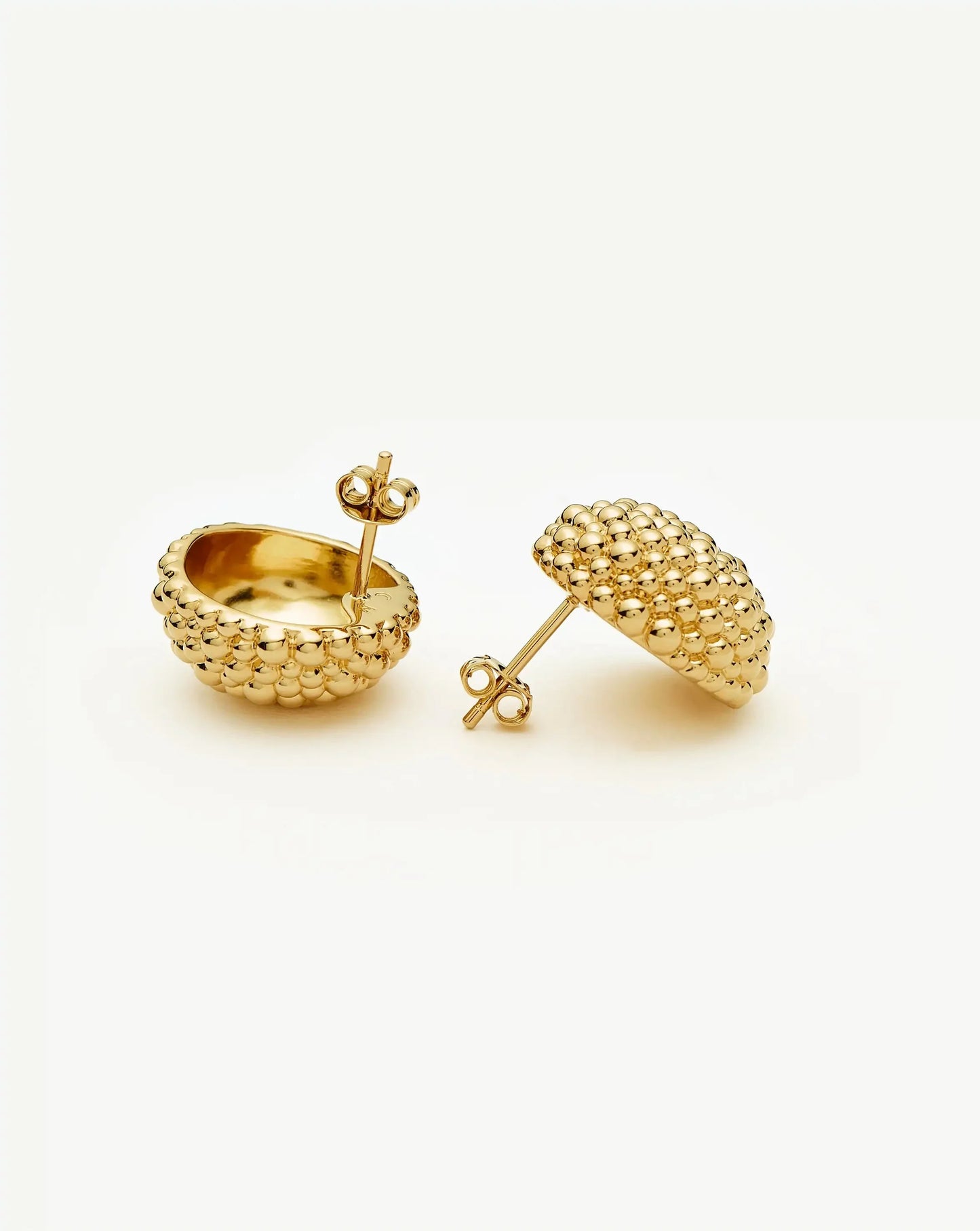 Baya Dome Stud Earrings | 18ct Gold Plated