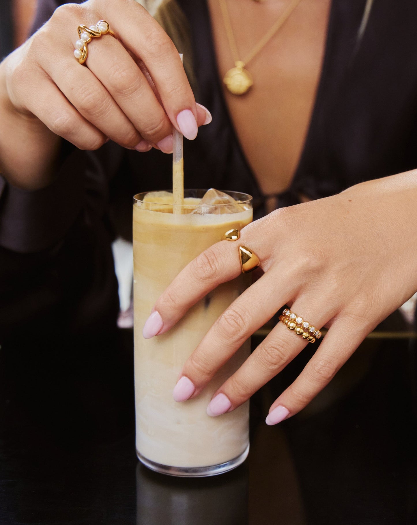 Beaded Stacking Ring | 18ct Gold Vermeil