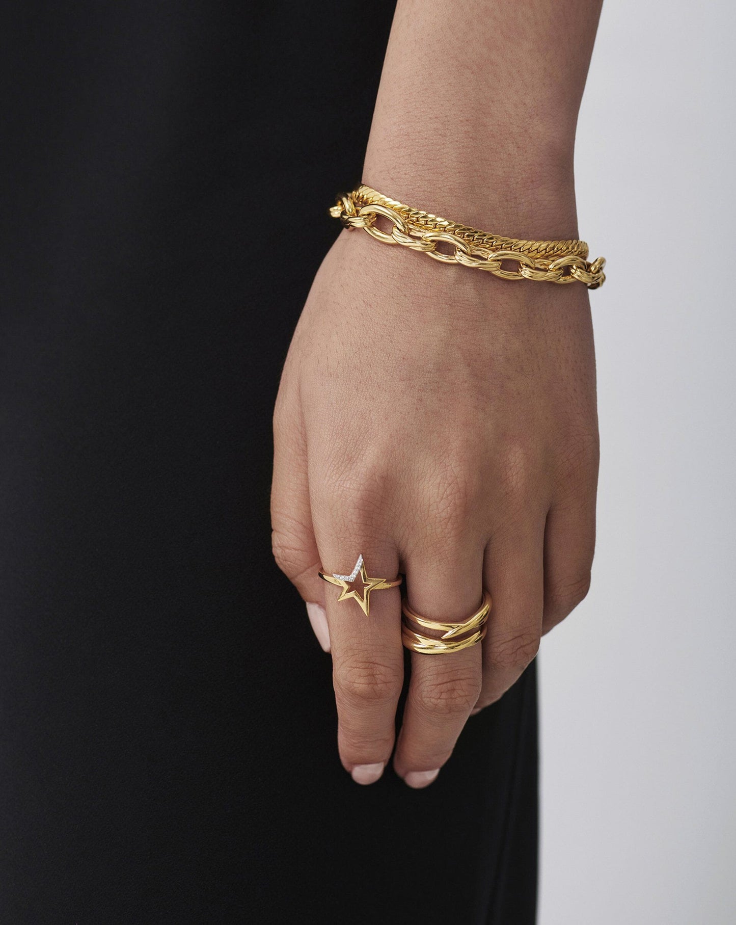 Celestial Pave Star Ring | 18ct Gold Vermeil/Cubic Zirconia