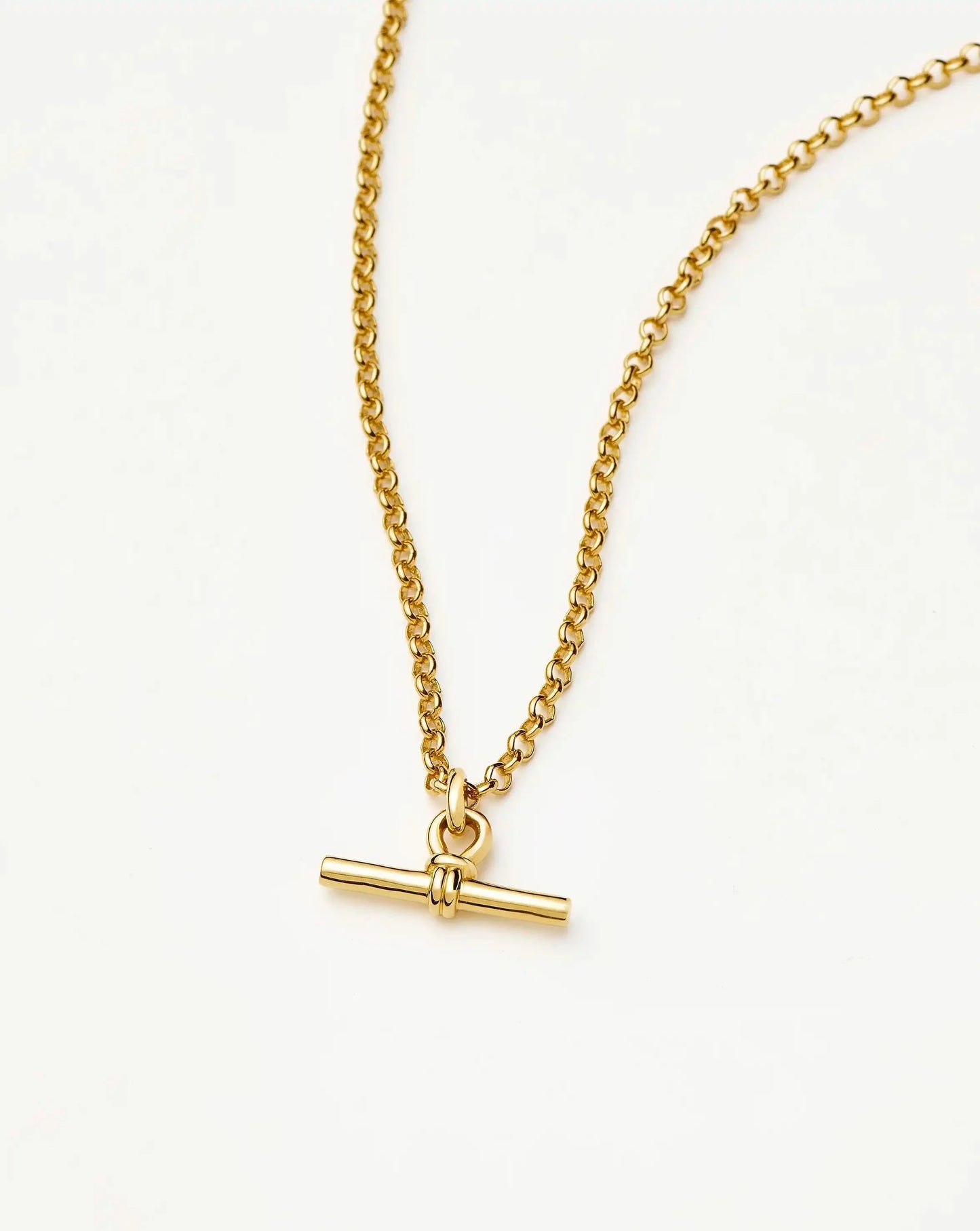 Chunky T-Bar Chain Necklace | 18ct Gold Plated
