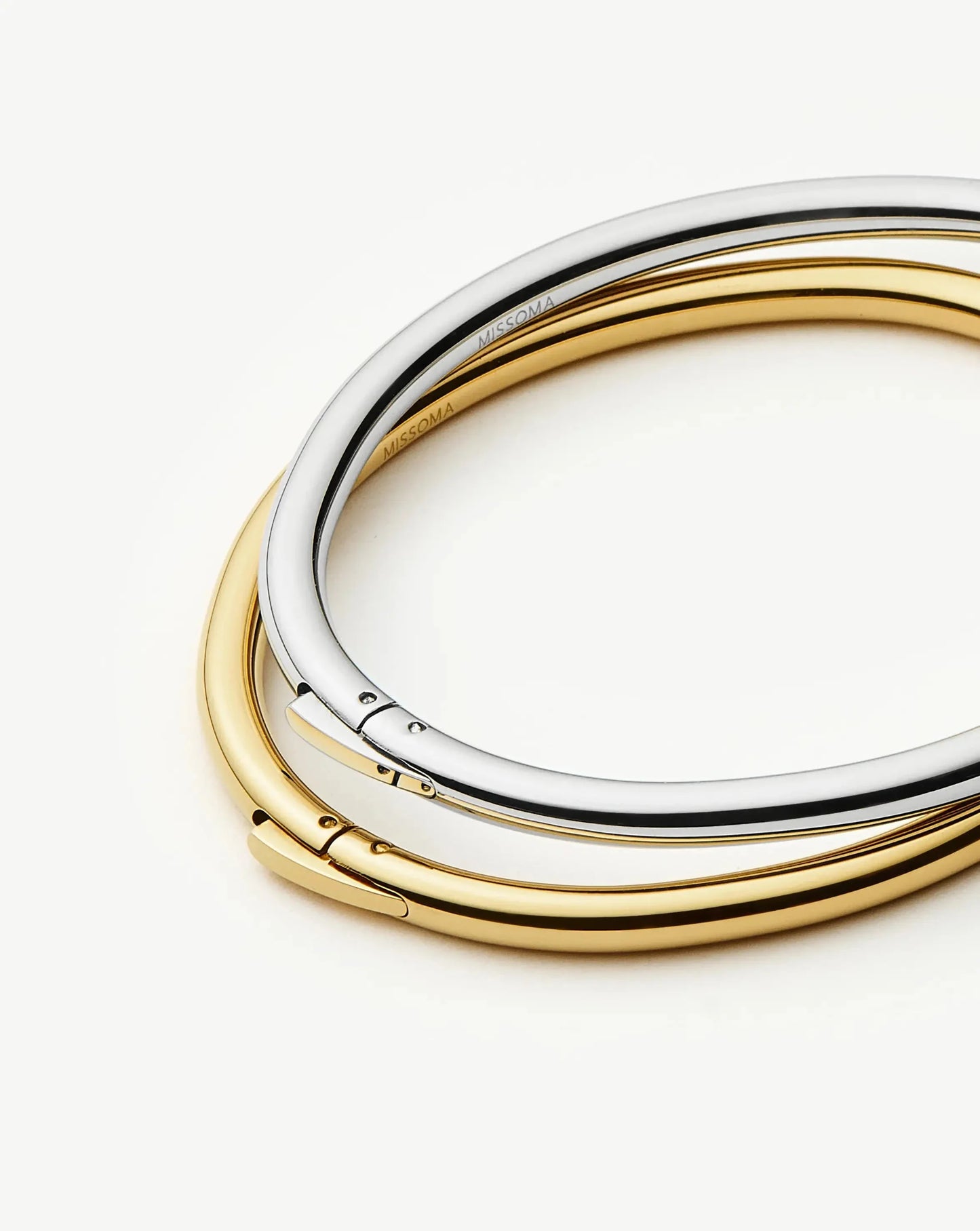 Classic Bangle Set | Mixed Metal