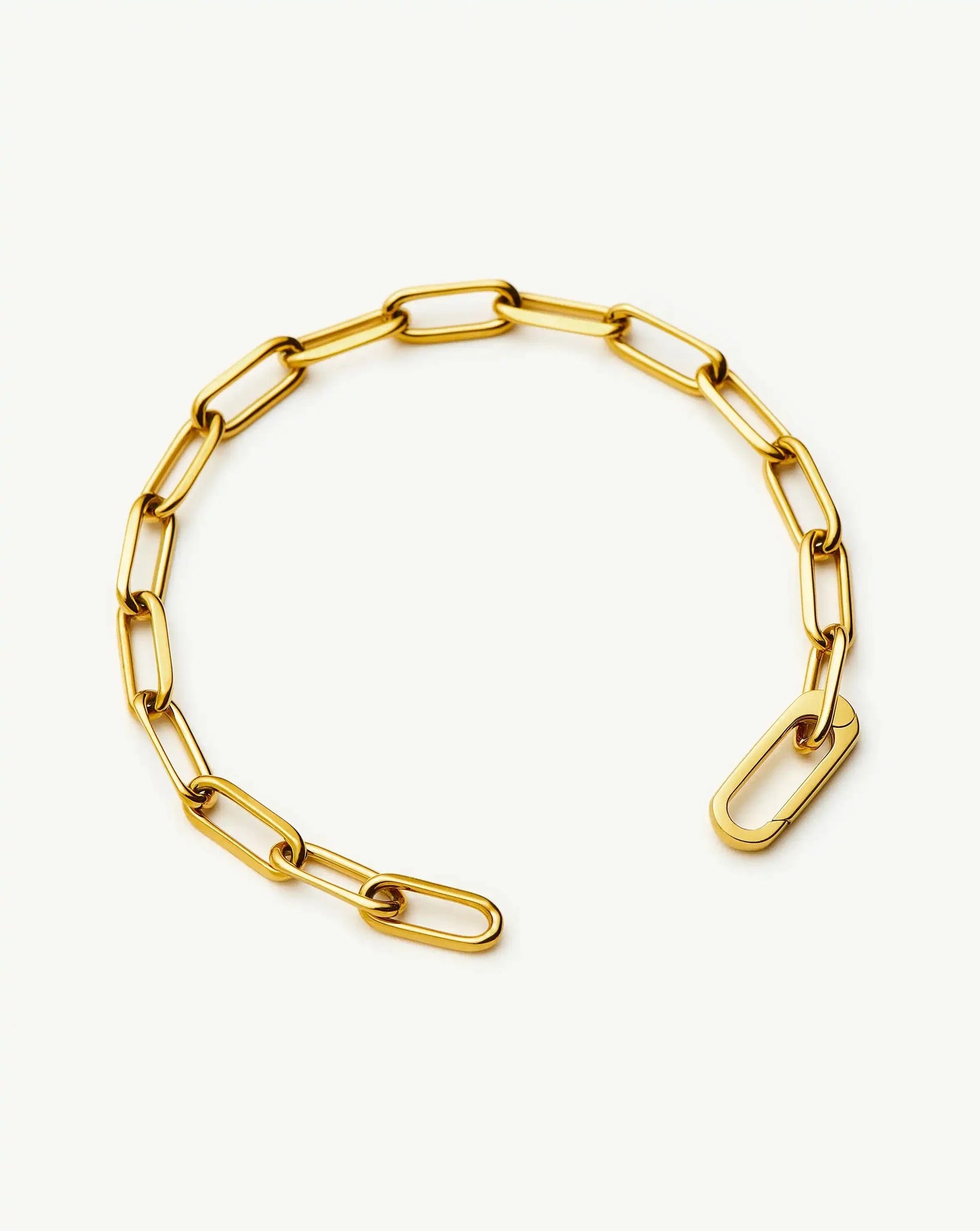 Classic Paperclip Chain Bracelet | 18ct Gold Plated