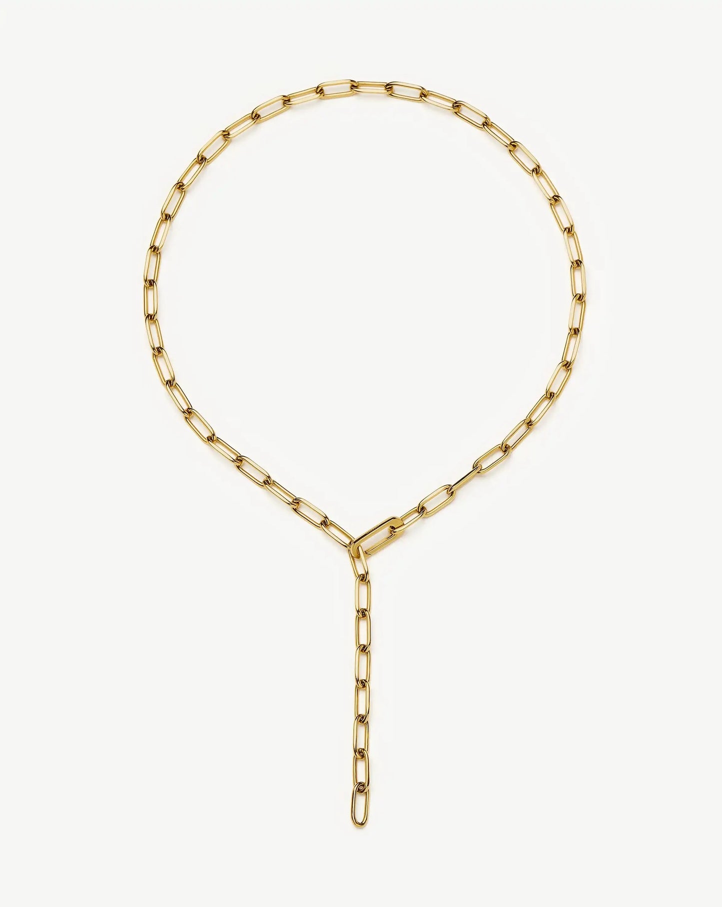Classic Paperclip Chain Necklace | 18ct Gold Plated