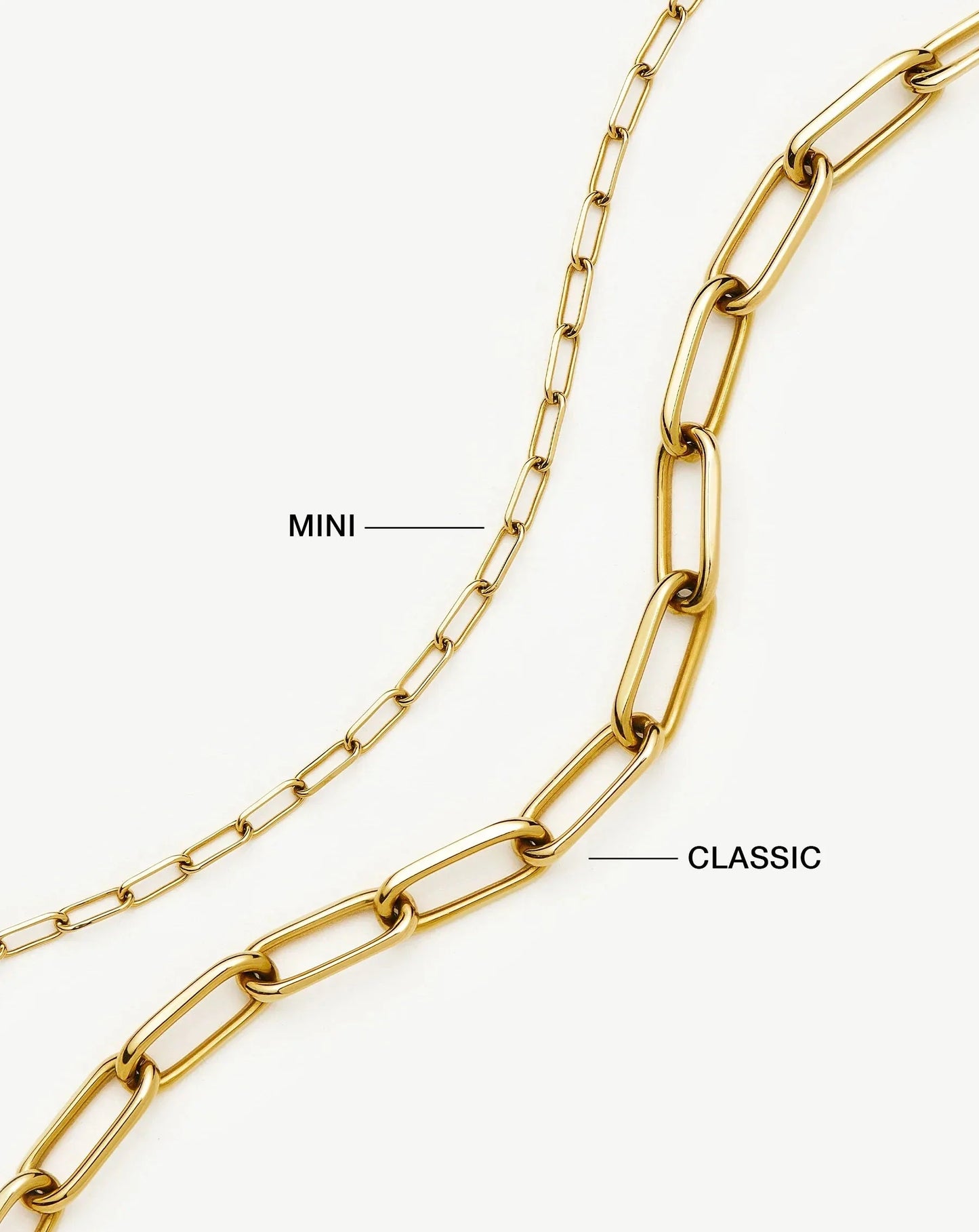 Classic Paperclip Chain Necklace | 18ct Gold Plated