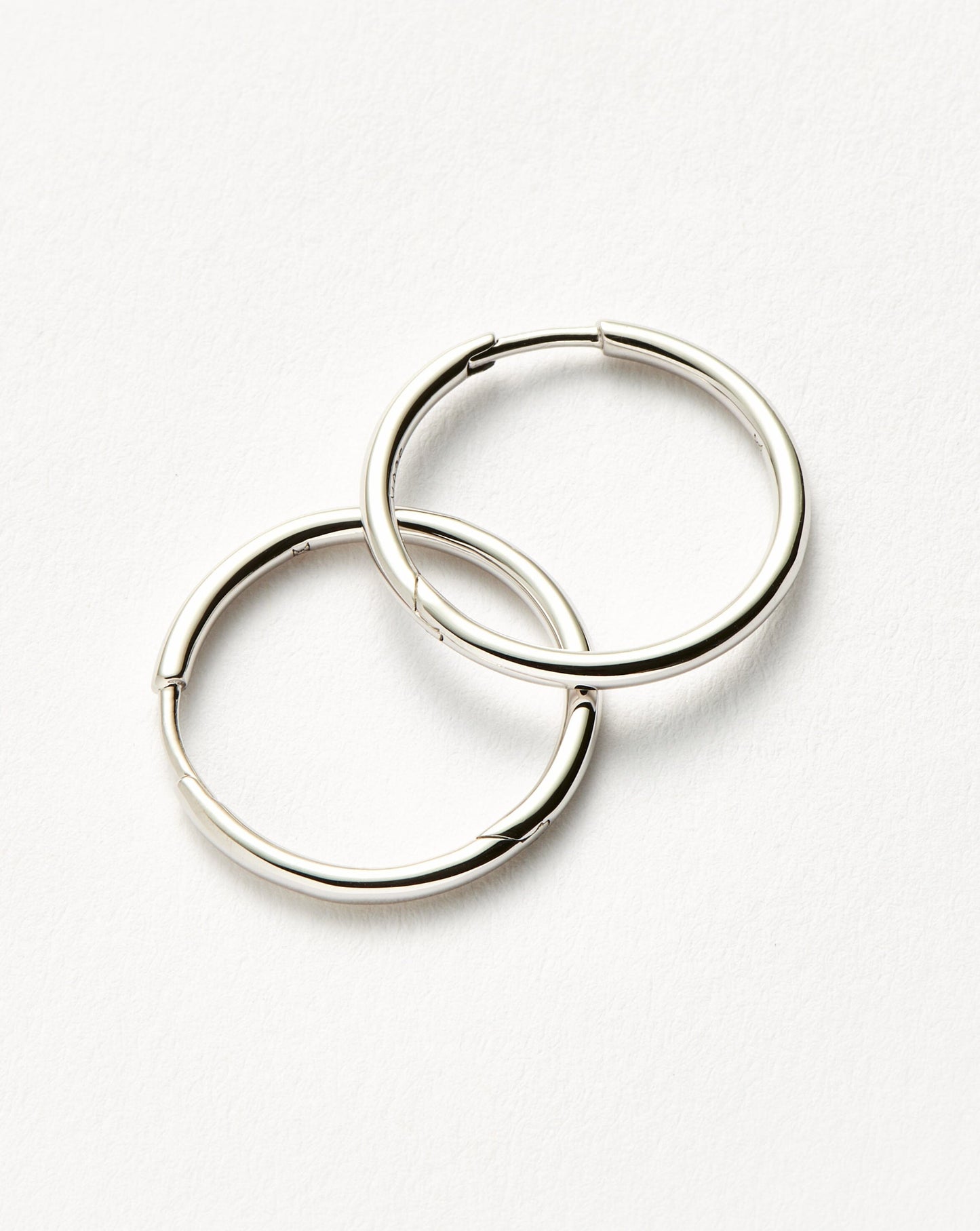Classic Small Hoop Earrings | Silver Plated on Recycled Sterling Silver
