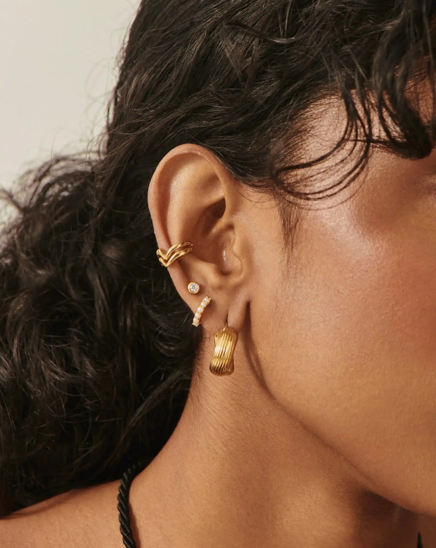 Classic Stone Stud Earrings | 18ct Gold Vermeil/Cubic Zirconia