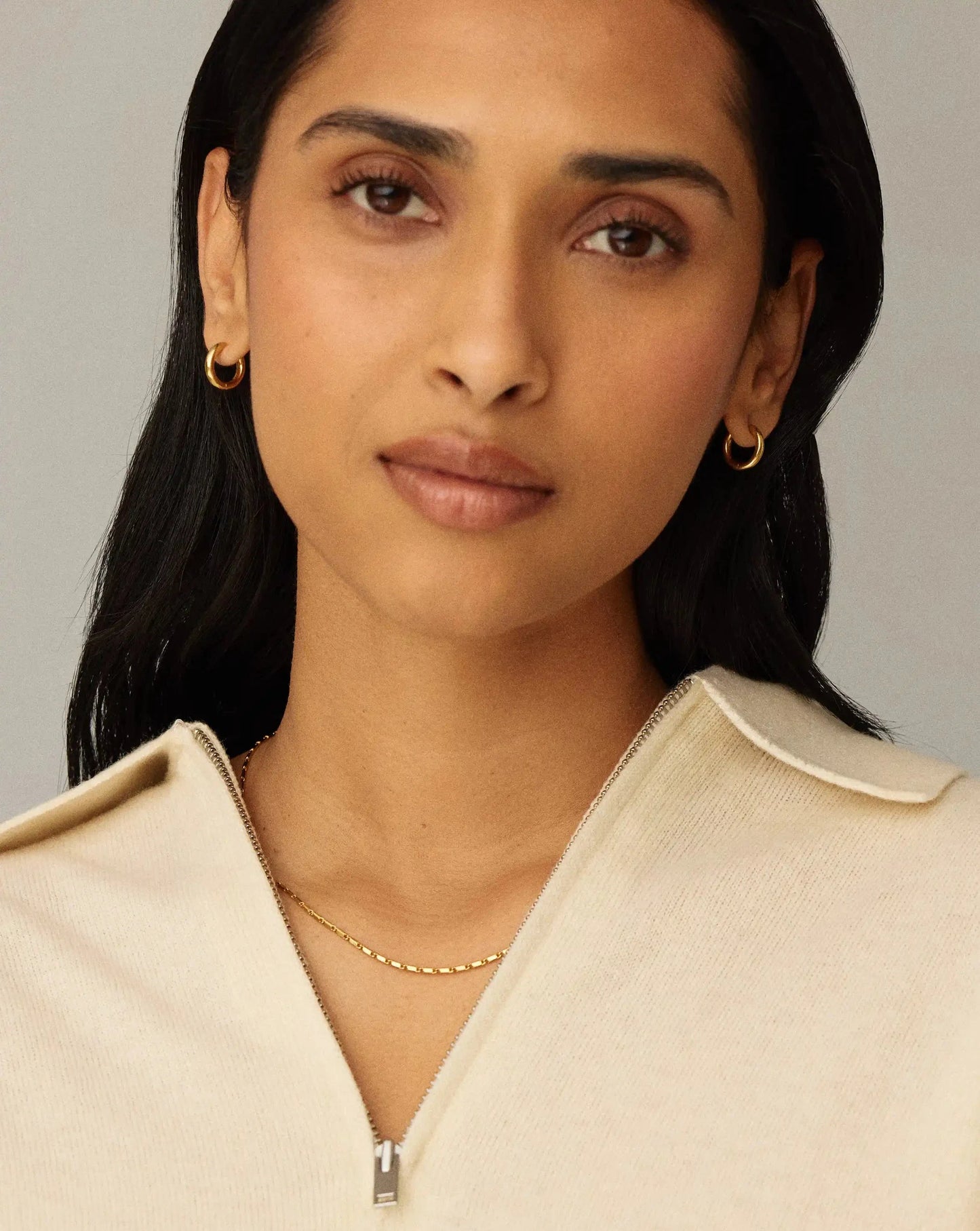 Classic Tunnel Mini Hoop Earrings | 18ct Gold Vermeil