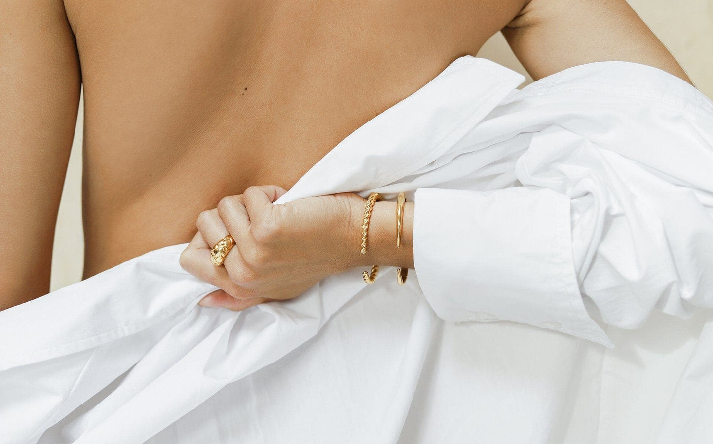 Claw Clove Cuff Bracelet | 18ct Gold Plated