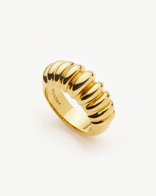 Claw Ridge Ring | 18ct Gold Plated