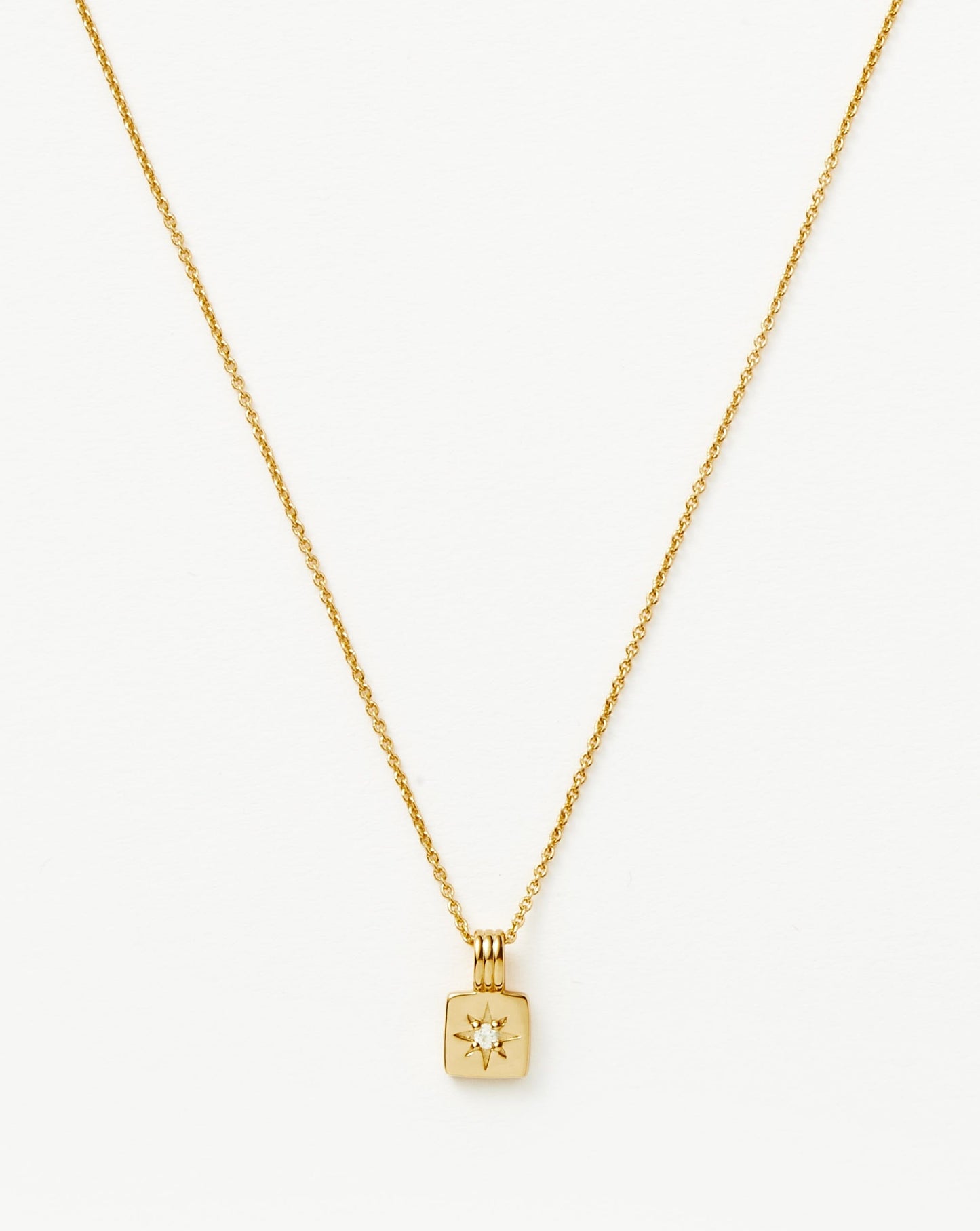 Mini Star Ridge Pendant Necklace | 18ct Gold Vermeil