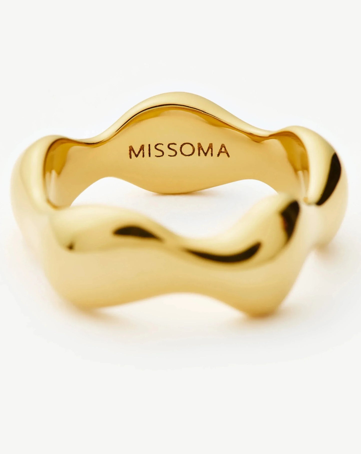 Eny Puffy Stacking Ring | 18ct Gold Plated