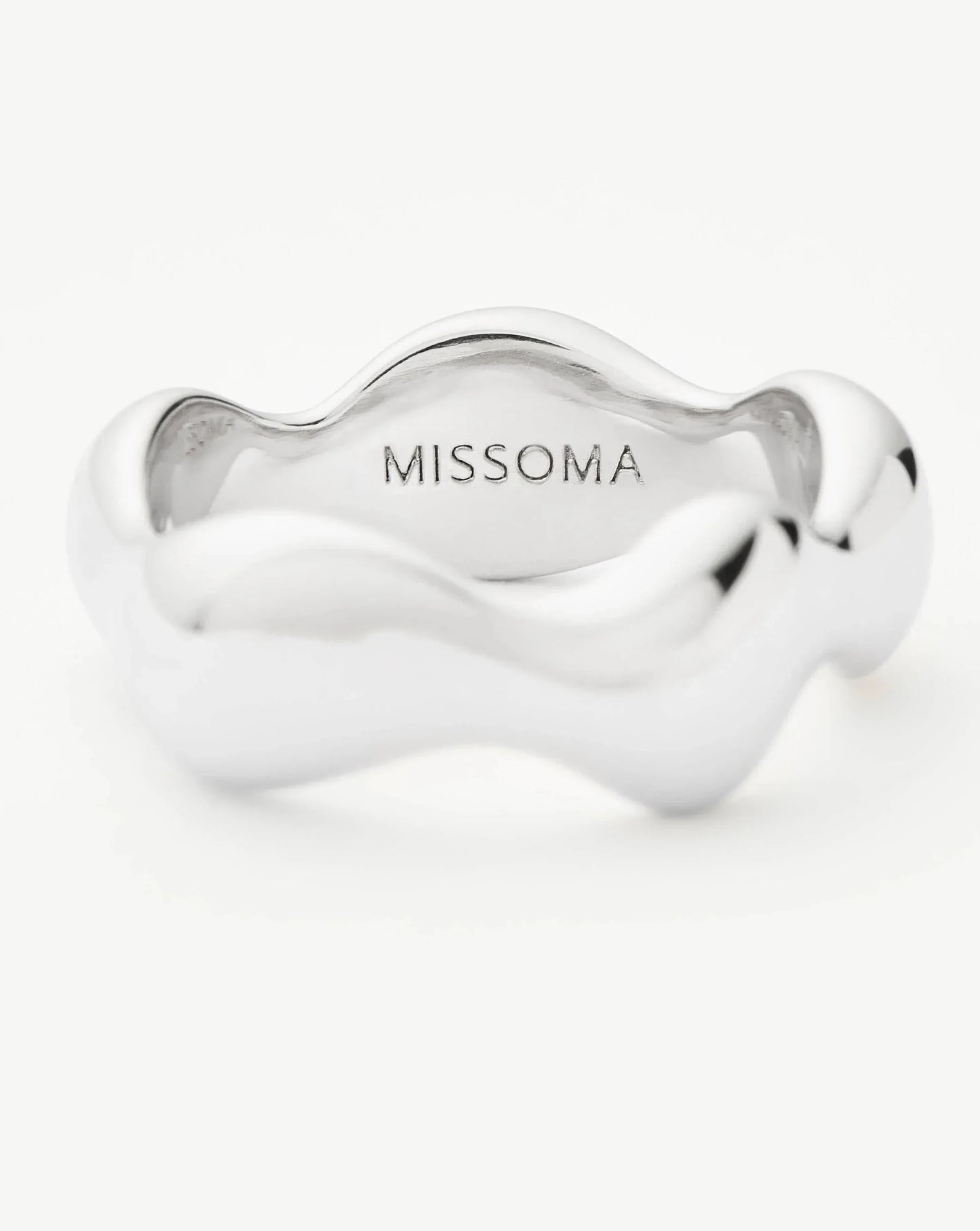 Eny Puffy Stacking Ring | Silver Plated
