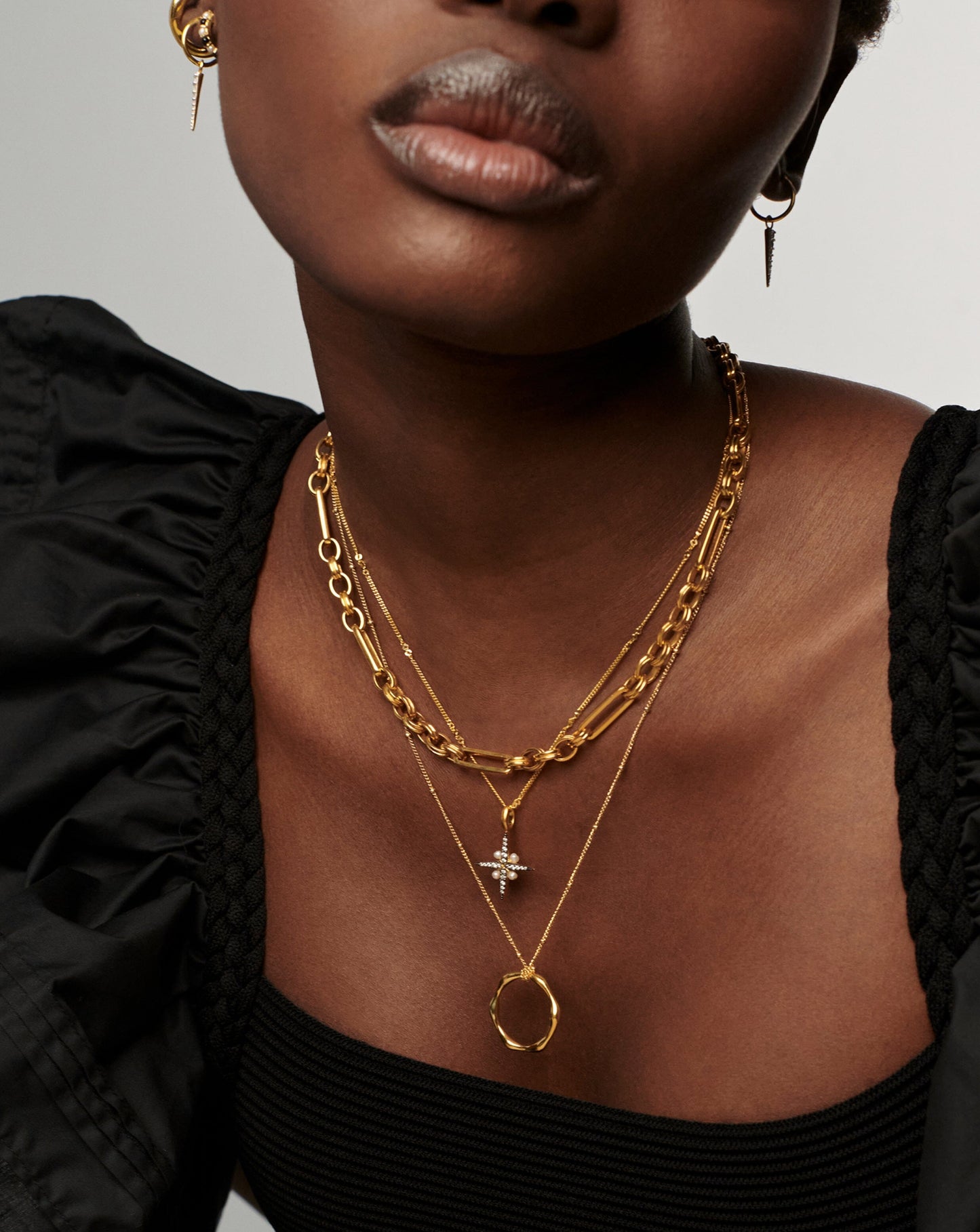 Harris Reed North Star Pearl Necklace | Gold/Pearl