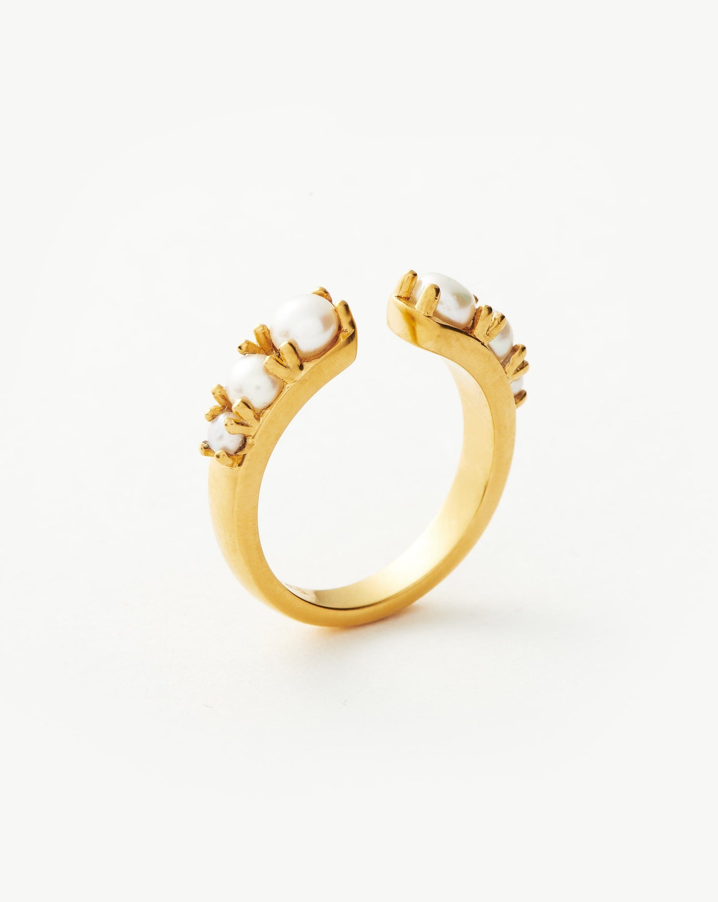 Harris Reed Openness Ring | 18ct Gold Vermeil/Pearl