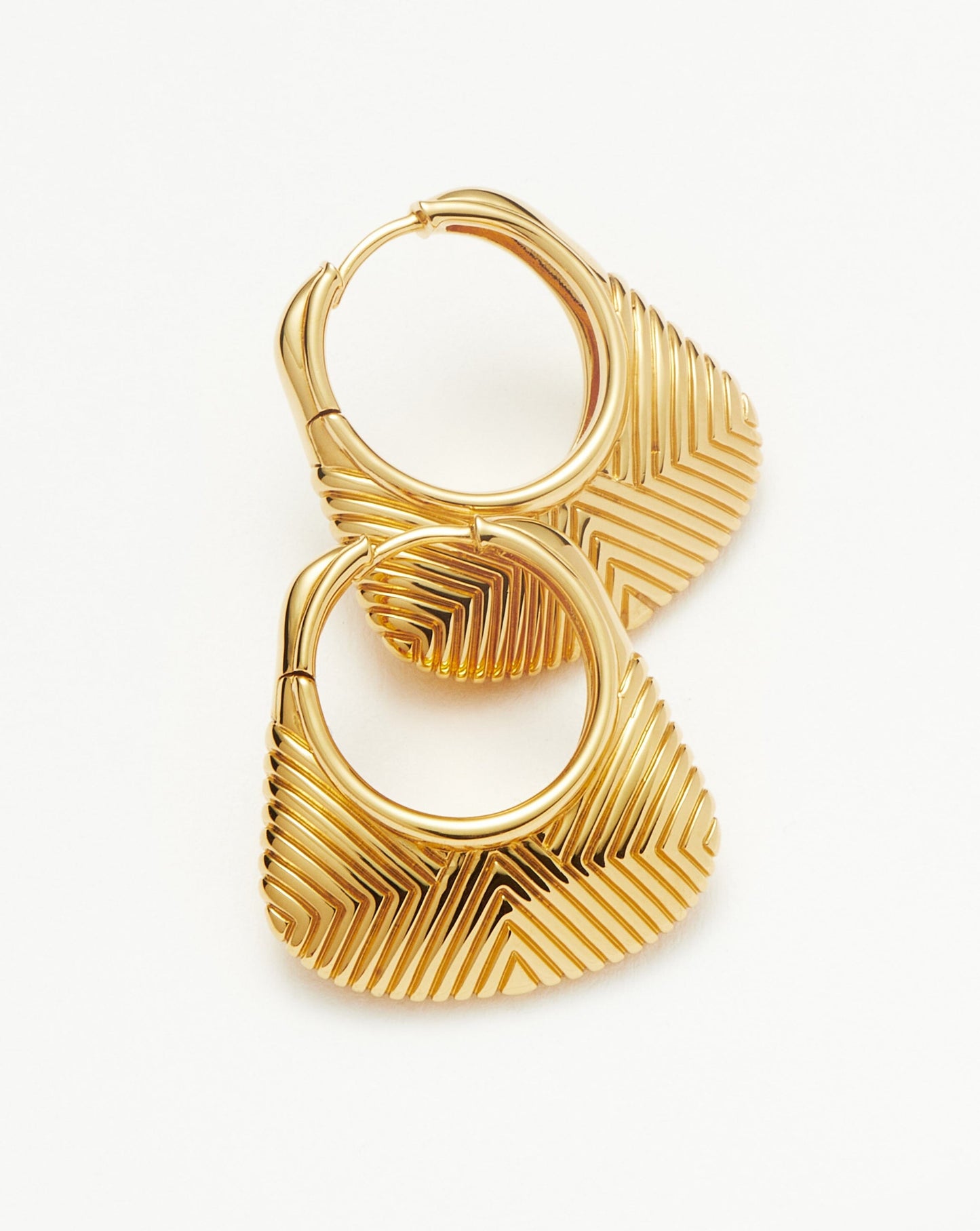 Hera Ridge Hoop Earrings