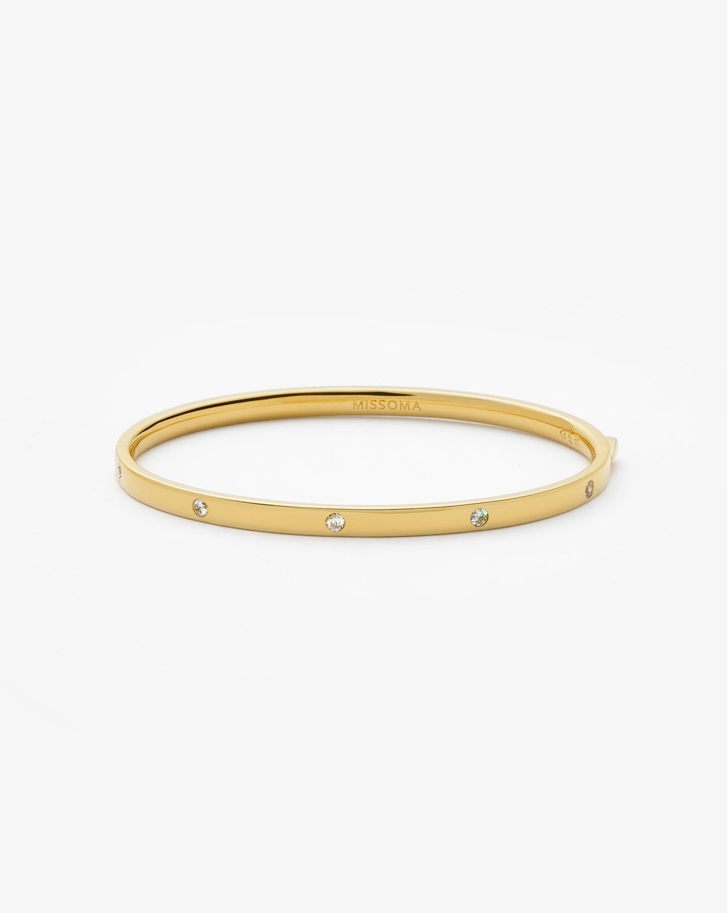 Interstellar Hinged Bangle | 18ct Gold Vermeil/Cubic Zirconia