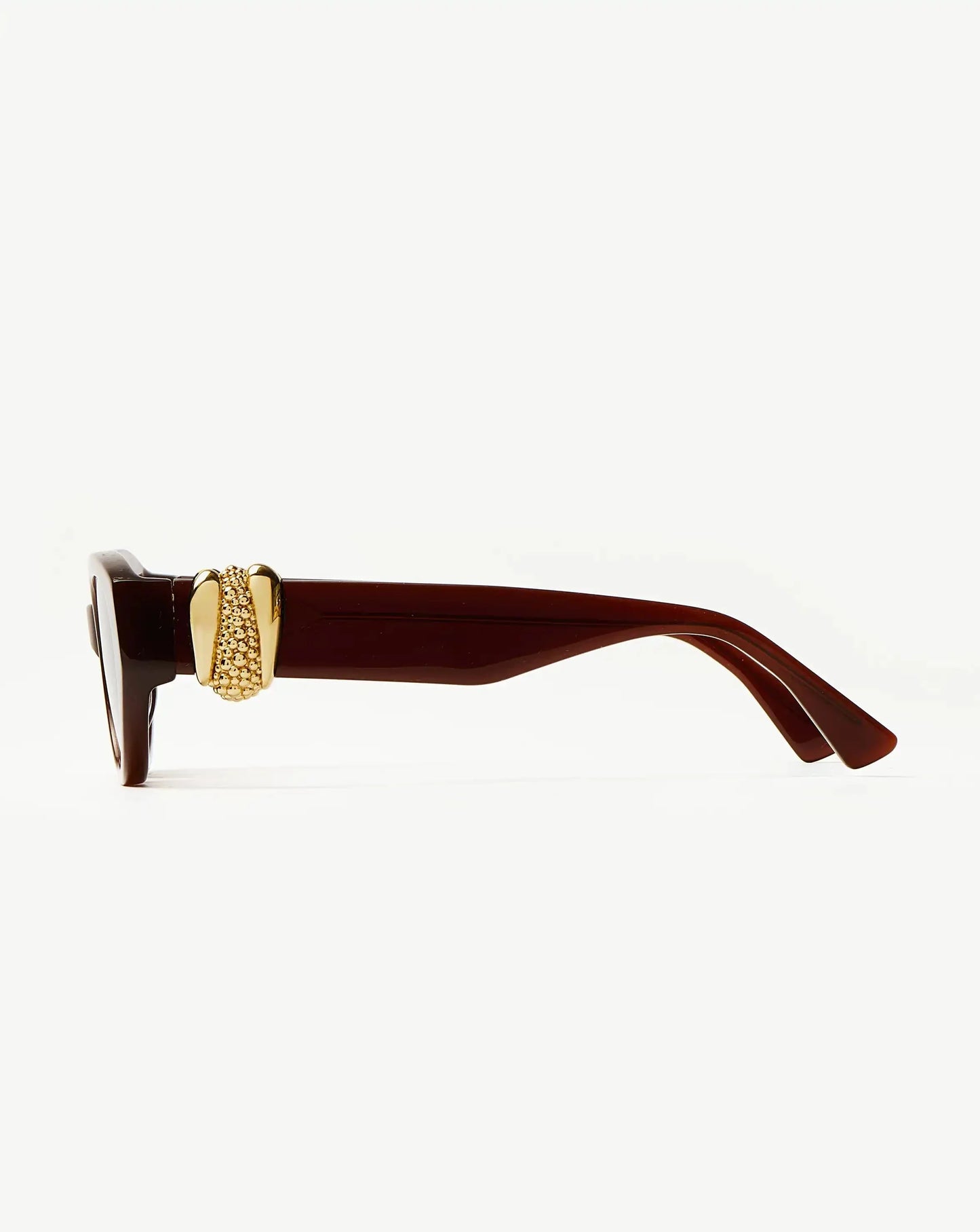 Jimmy Fairly Melissa Cat-Eye Sunglasses | Gold Plated/Brown