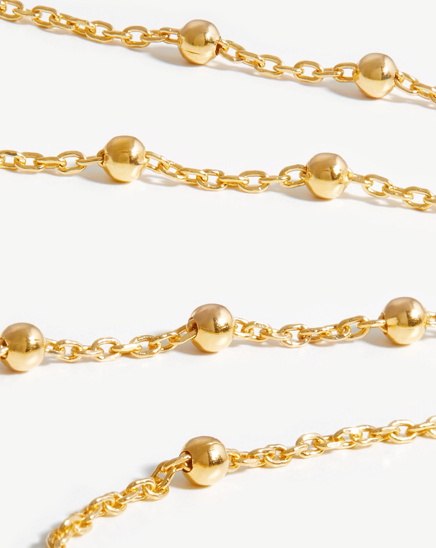 Long Orb Chain Necklace | 18ct Gold Vermeil