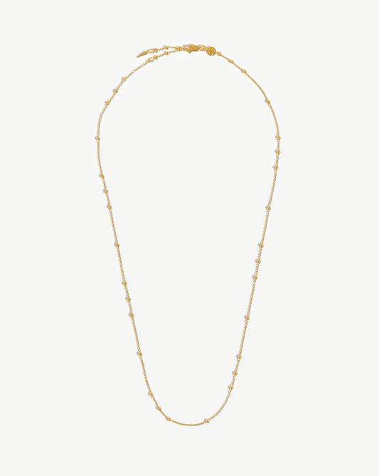 Long Orb Chain Necklace | 18ct Gold Vermeil