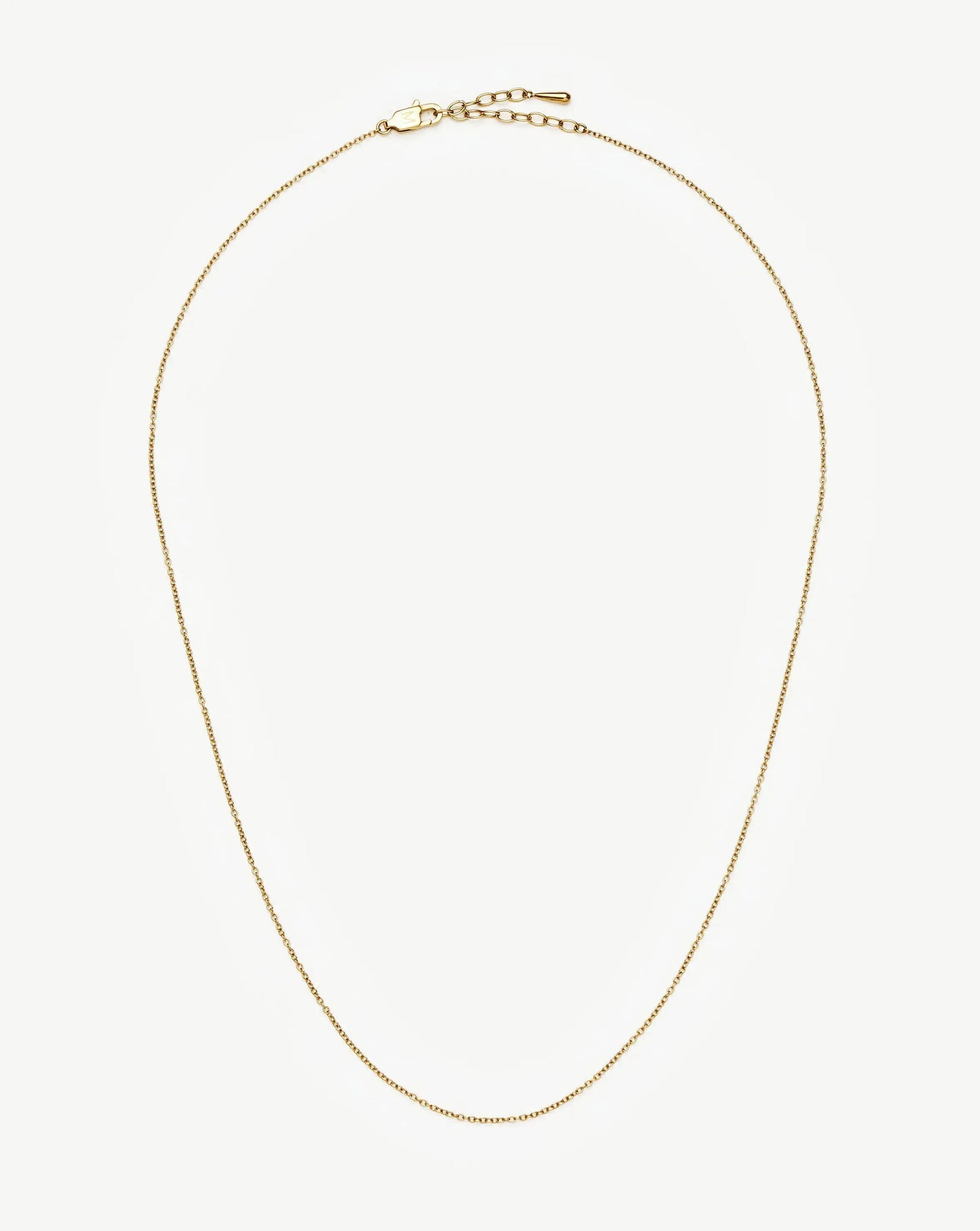 Long Trace Chain Necklace | 18ct Gold Plated