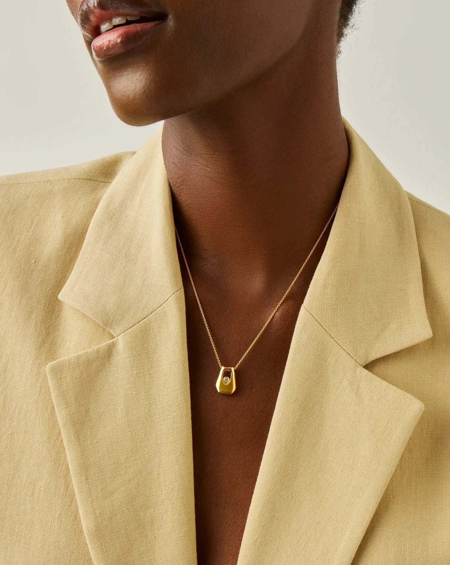 Lucy Williams Arco Pendant Necklace | 18ct Gold Vermeil