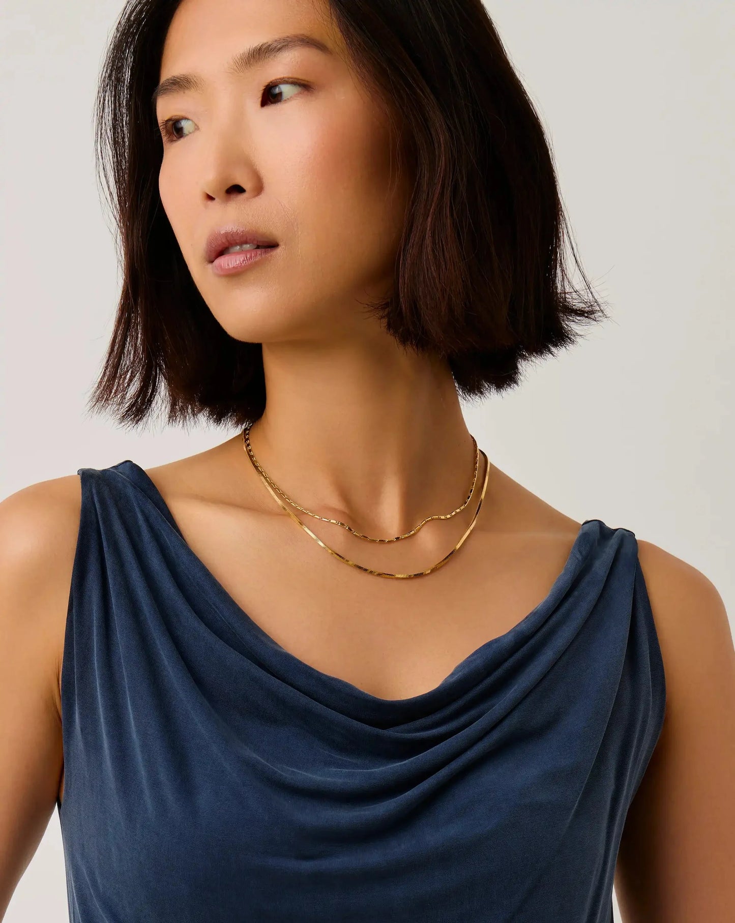 Lucy Williams Horizon Link Chain Necklace | 18ct Gold Vermeil