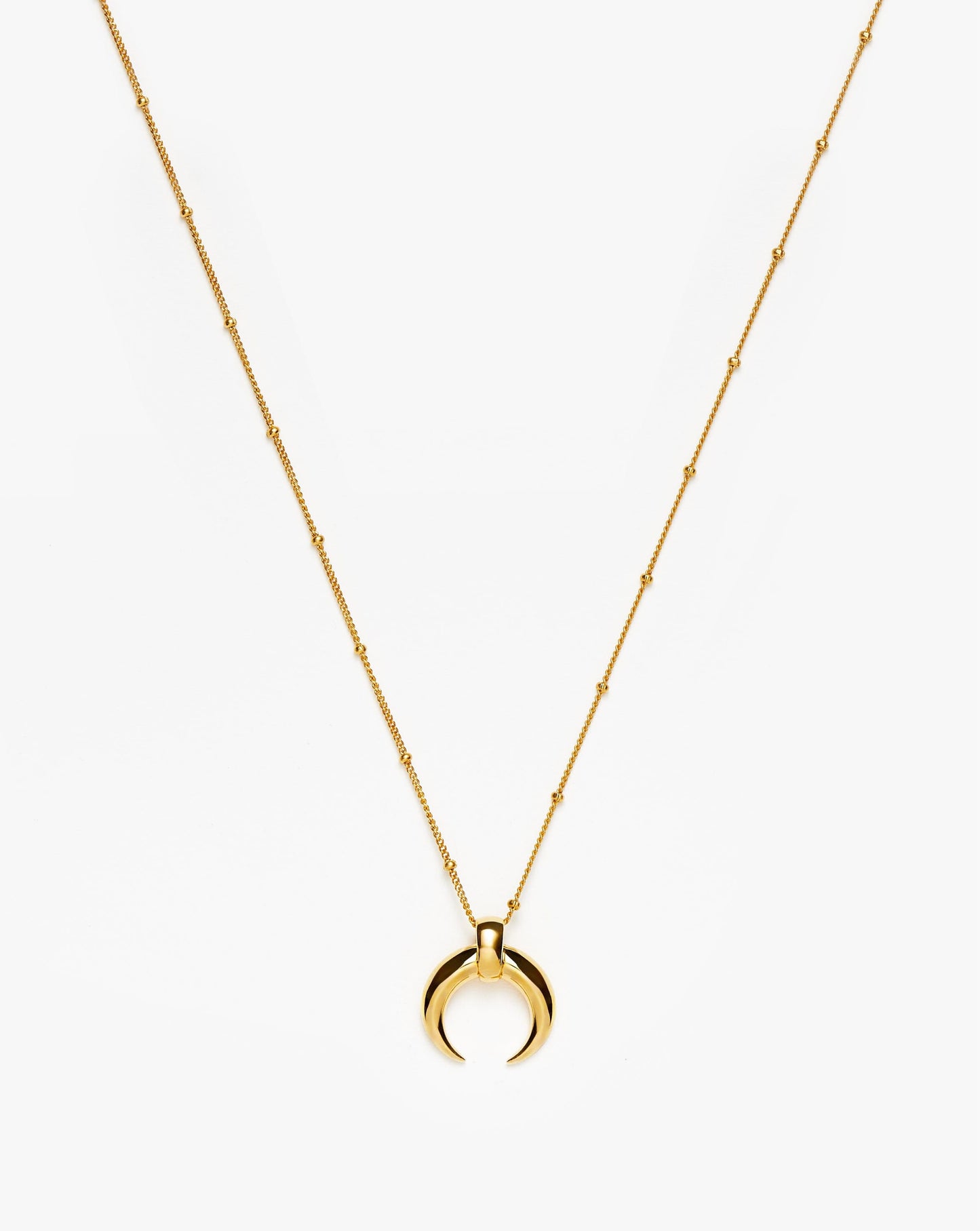 Lucy Williams Large Horn Pendant Necklace