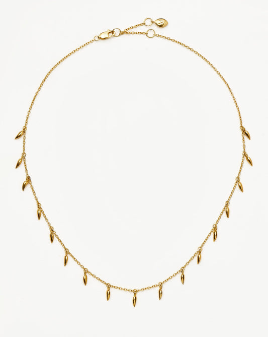 Lucy Williams Mini Fang Necklace | 18ct Gold Vermeil