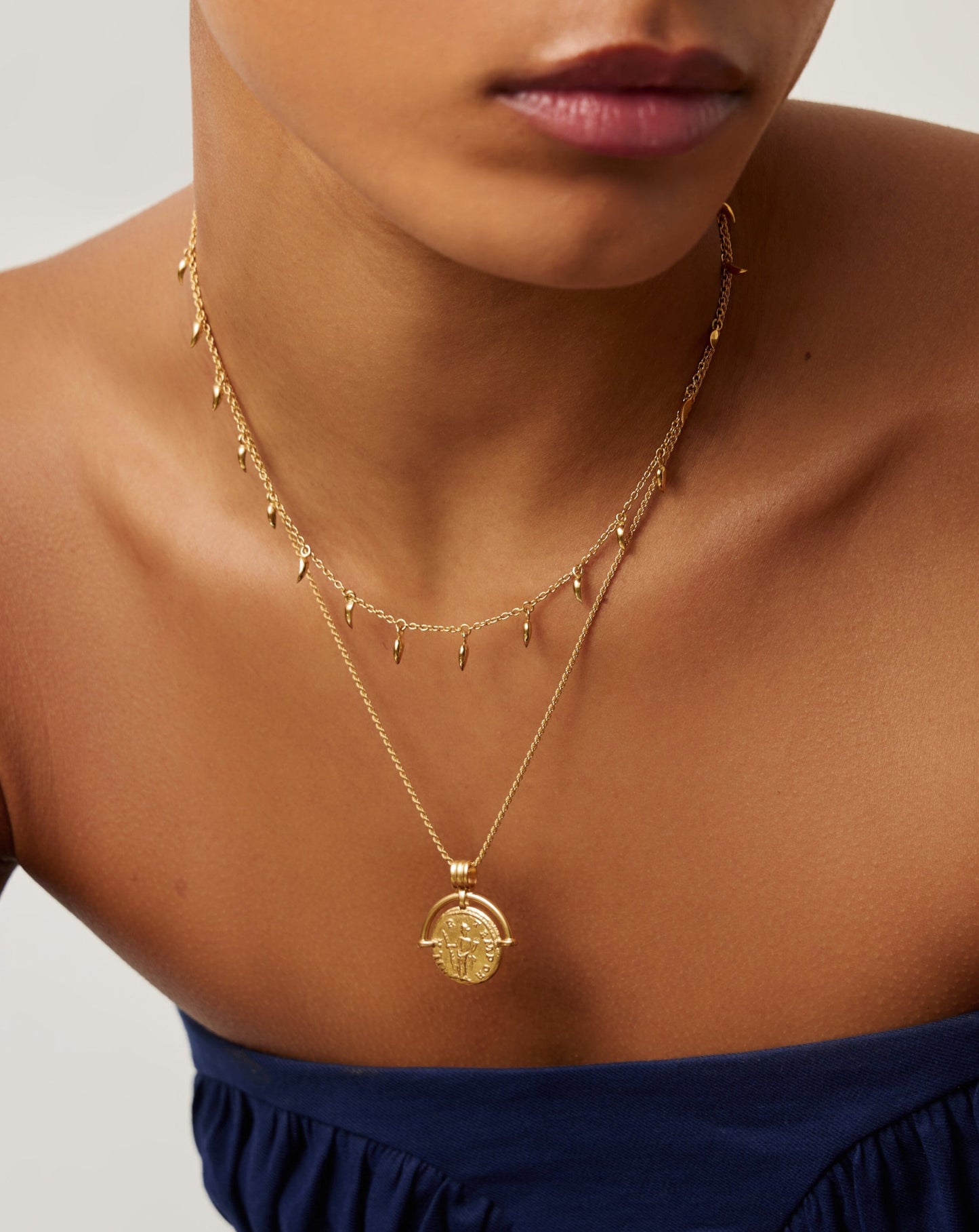 Lucy Williams Mini Fang Necklace | 18ct Gold Vermeil