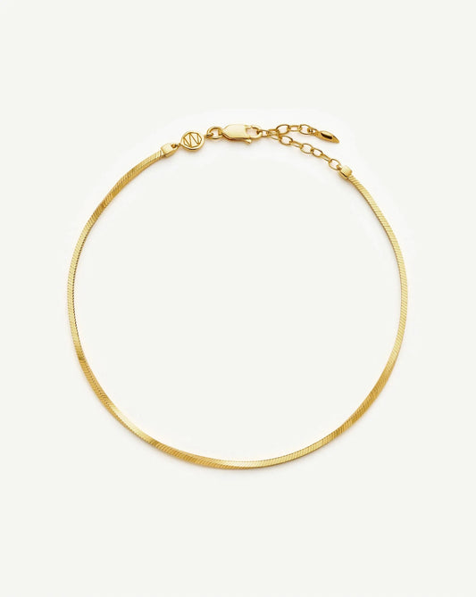 Lucy Williams Square Snake Chain Anklet