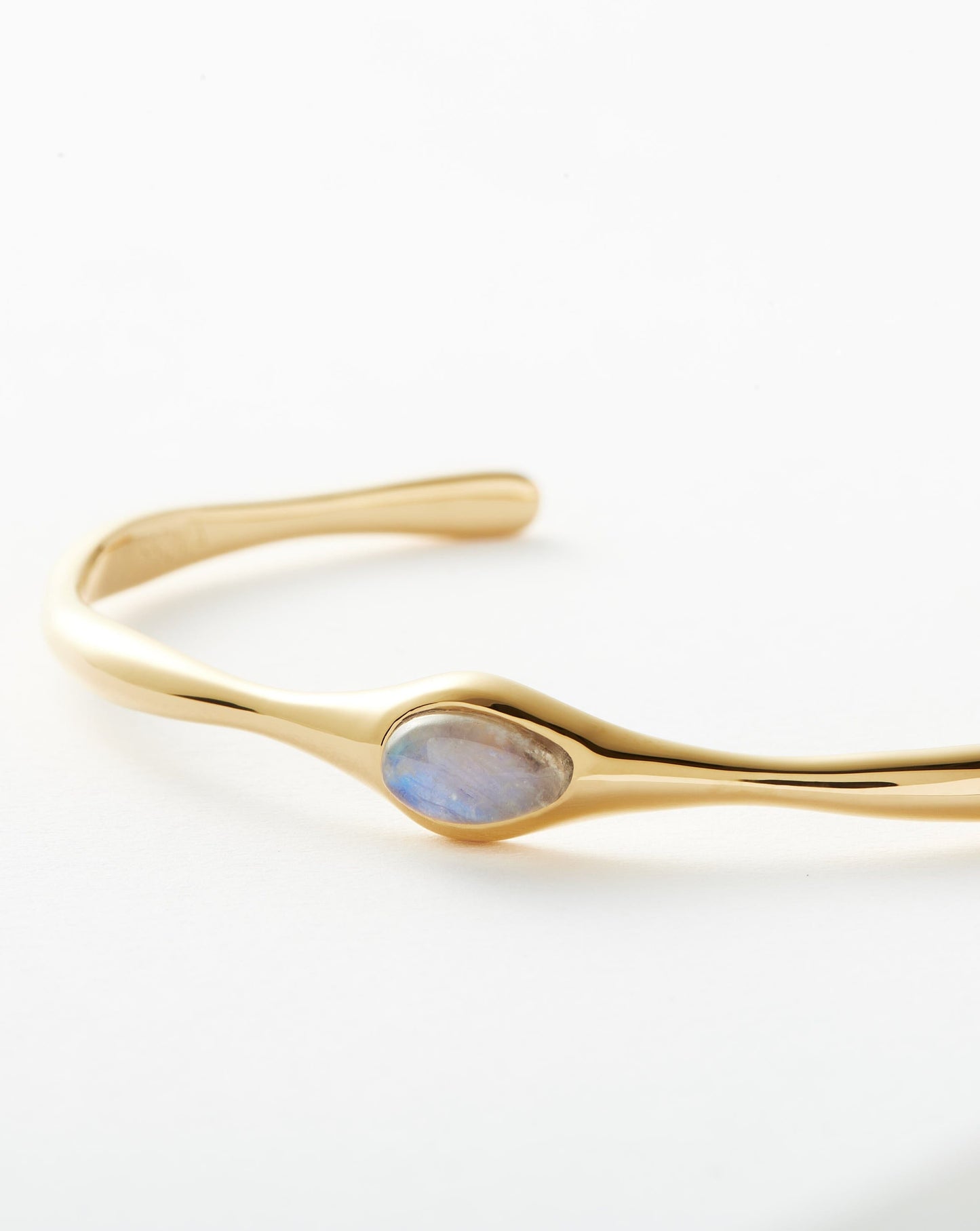 Magma Gemstone Cuff Bracelet | 18ct Recycled Gold Vermeil on Brass