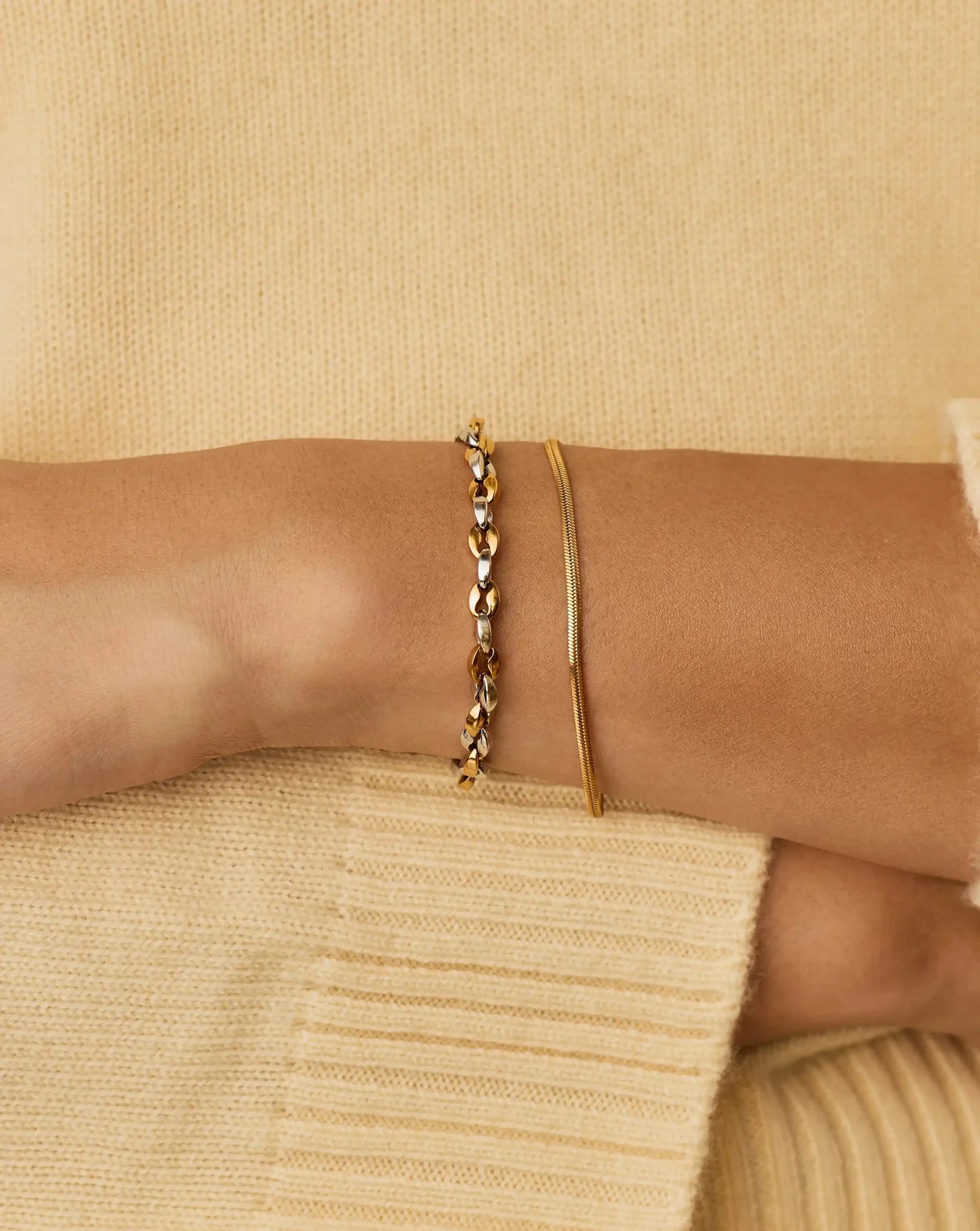 Mariner Chain Bracelet | 18ct Gold Plated/Platinum Plated