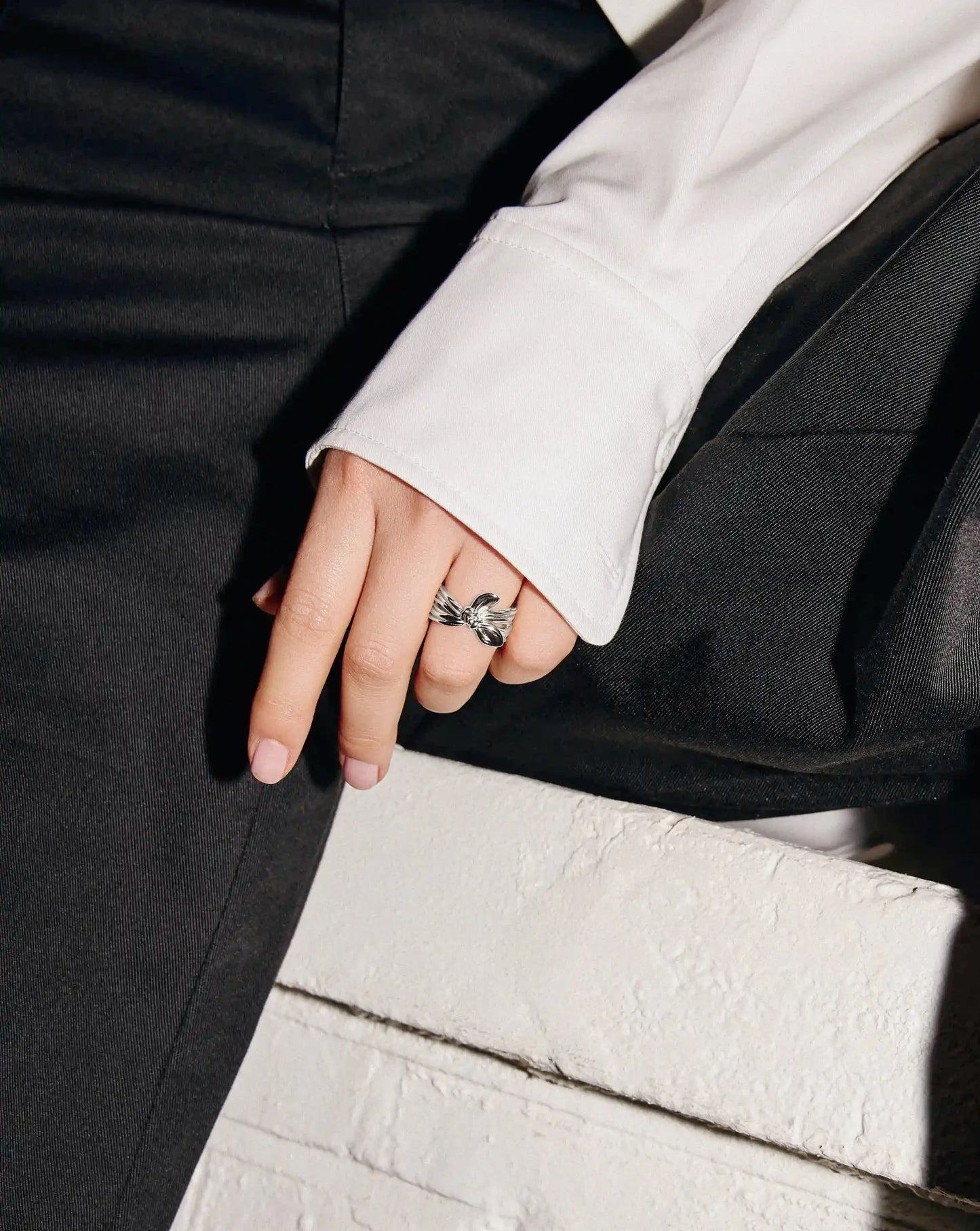 MARKGONG Bow Ring | Silver Plated