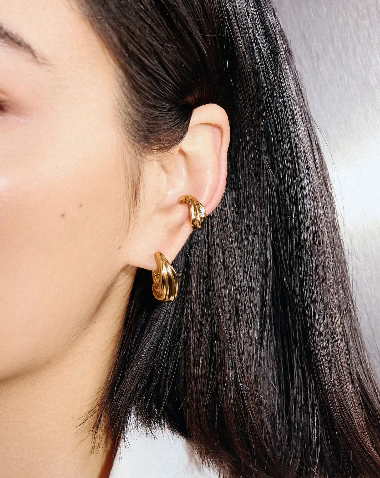 MARKGONG Draped Ear Cuff | 18ct Gold Plated
