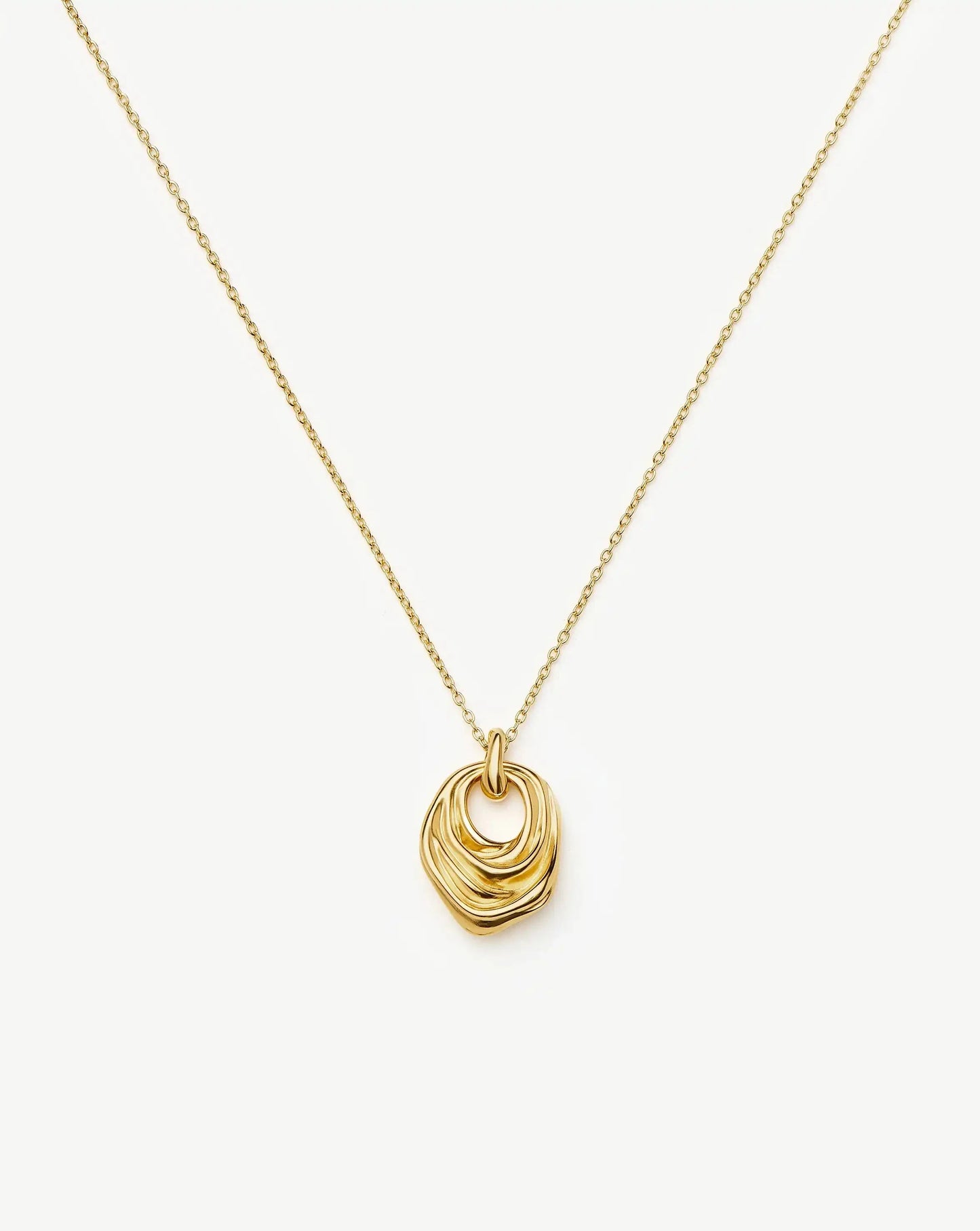 MARKGONG Draped Pendant Necklace | 18ct Gold Plated