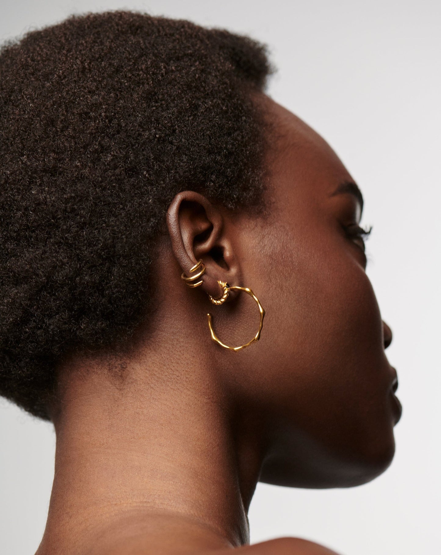 Medium Molten Hoop Earrings