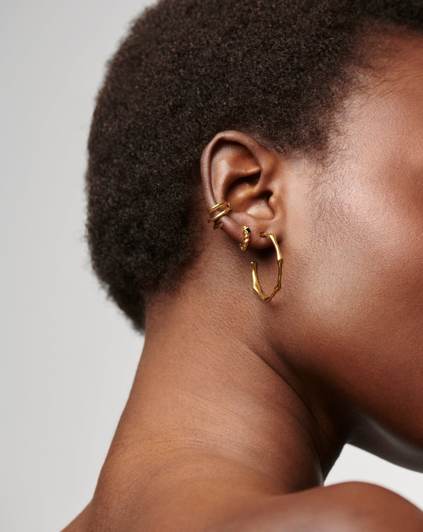Medium Molten Hoop Earrings