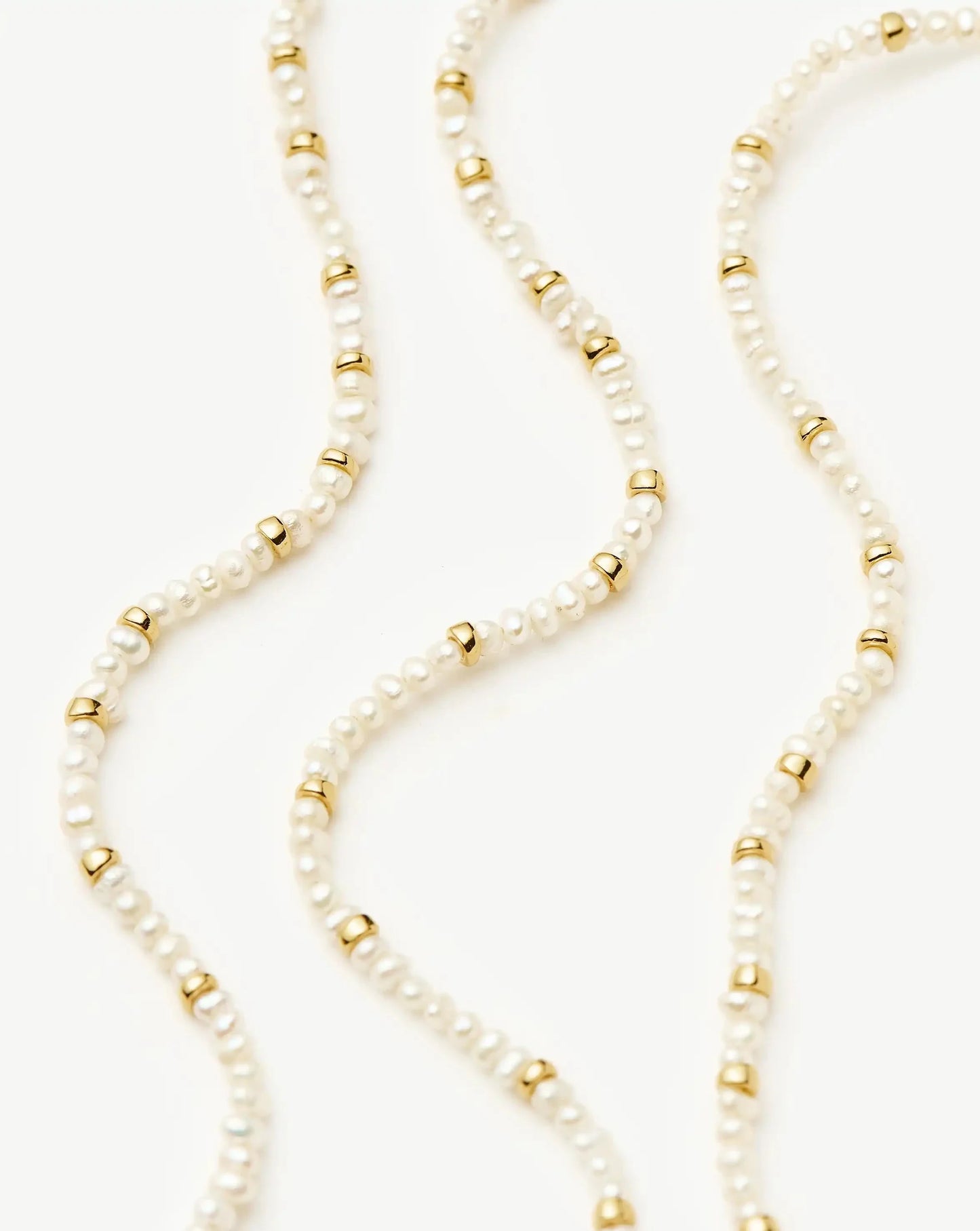 Micro Pearl Beaded Bracelet | 18ct Gold Plated/Pearl