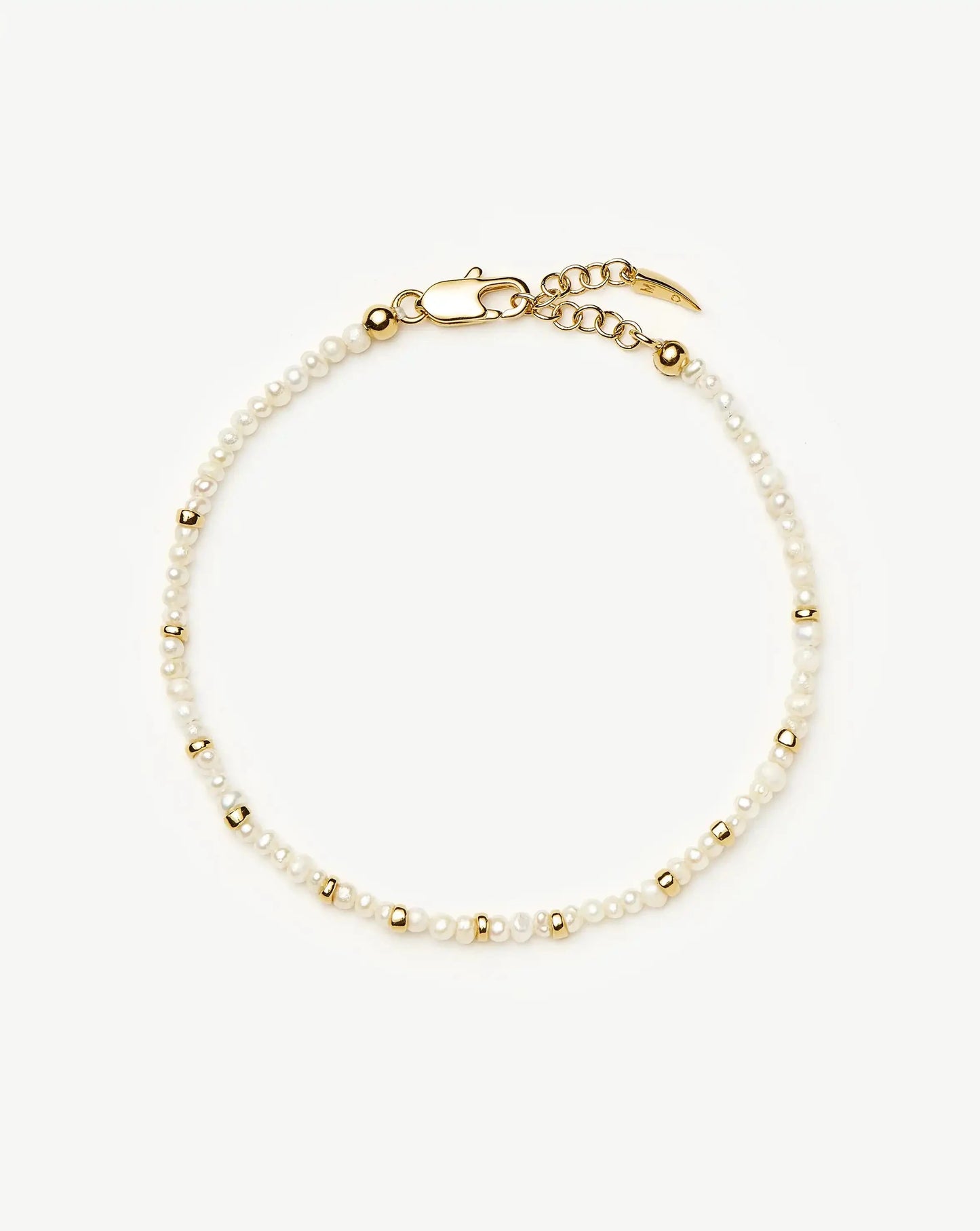 Micro Pearl Beaded Bracelet | 18ct Gold Plated/Pearl