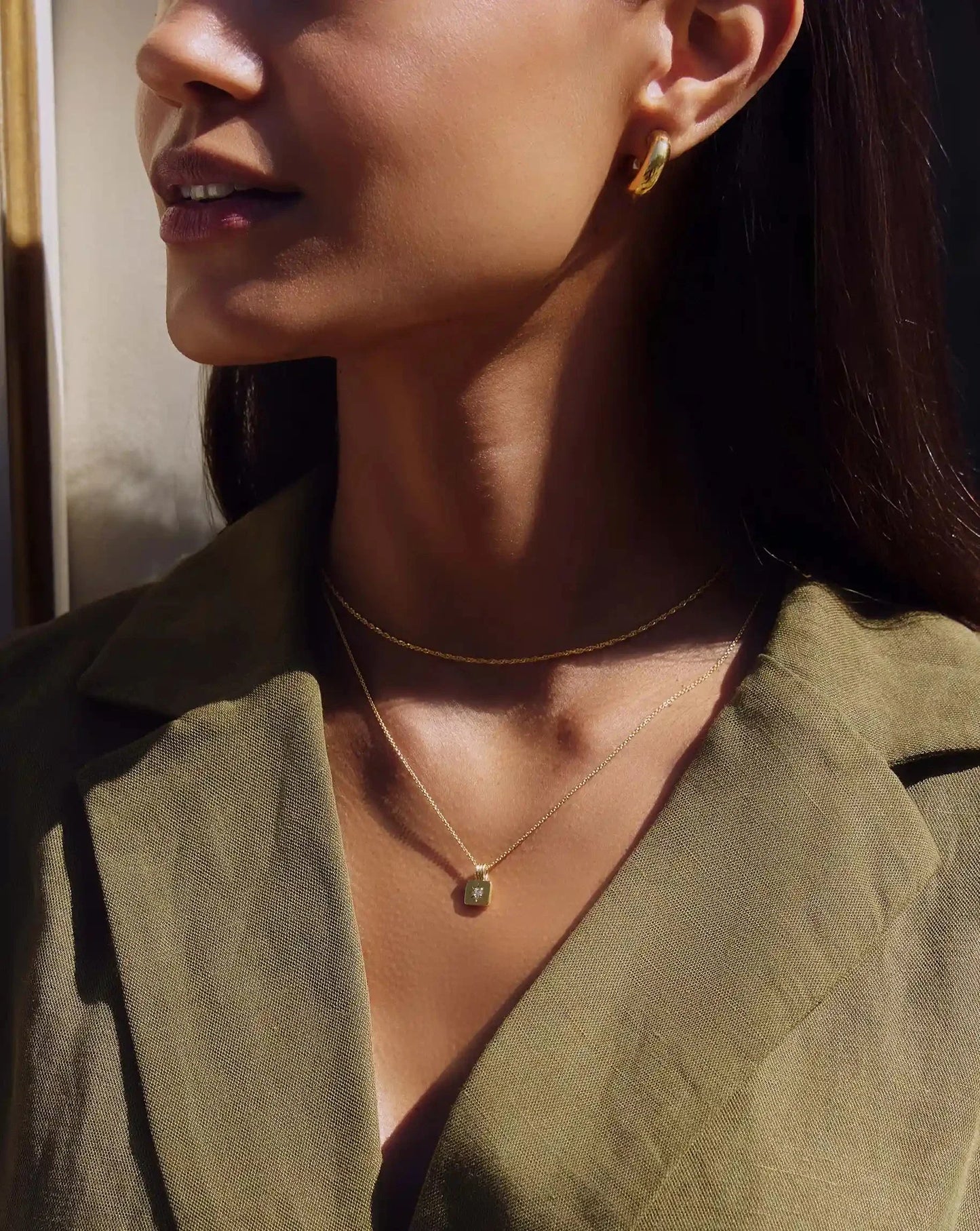 Mini Star Ridge Pendant Necklace | 18ct Gold Vermeil