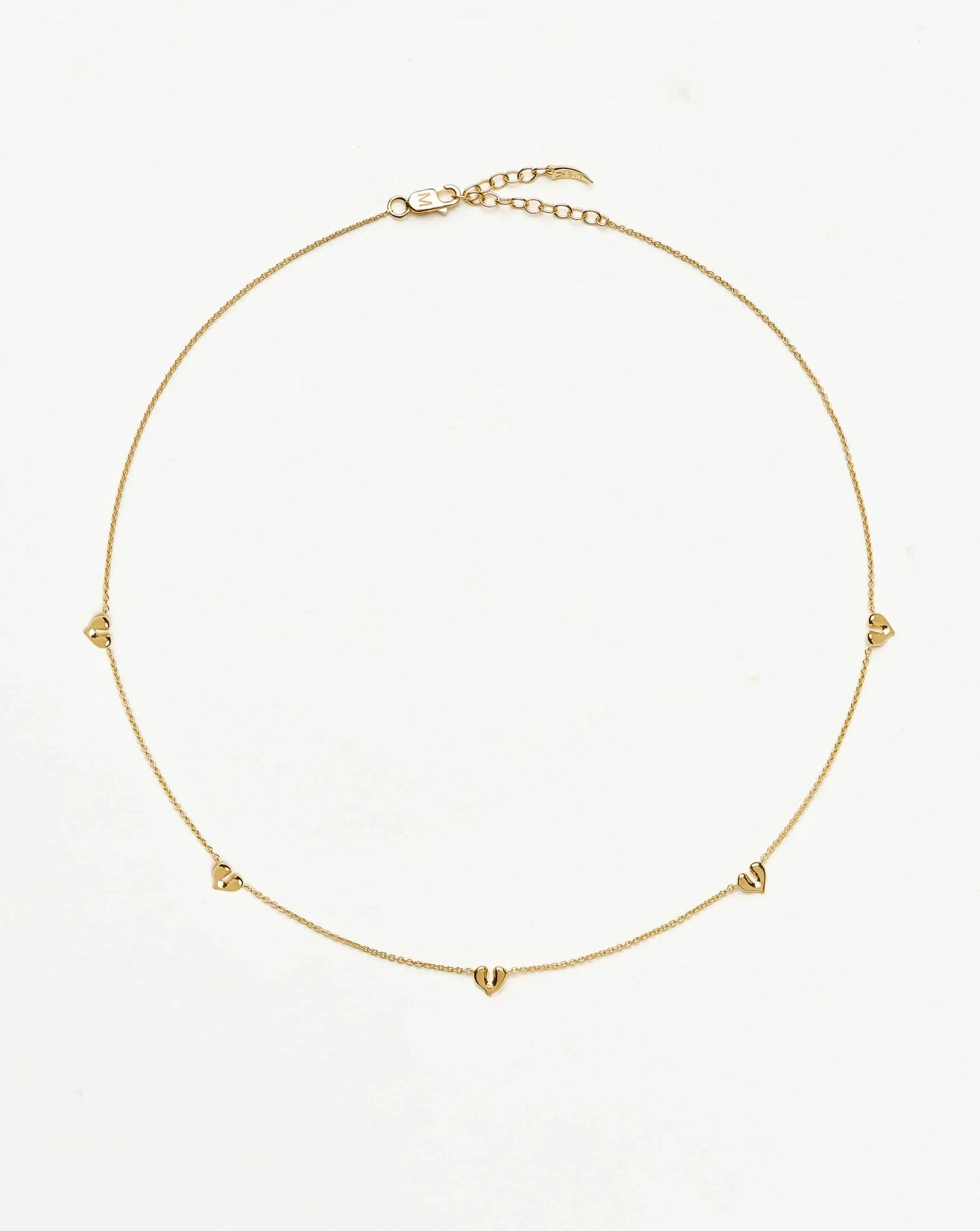 Molten Heart Mini Charm Choker | 18ct Gold Vermeil