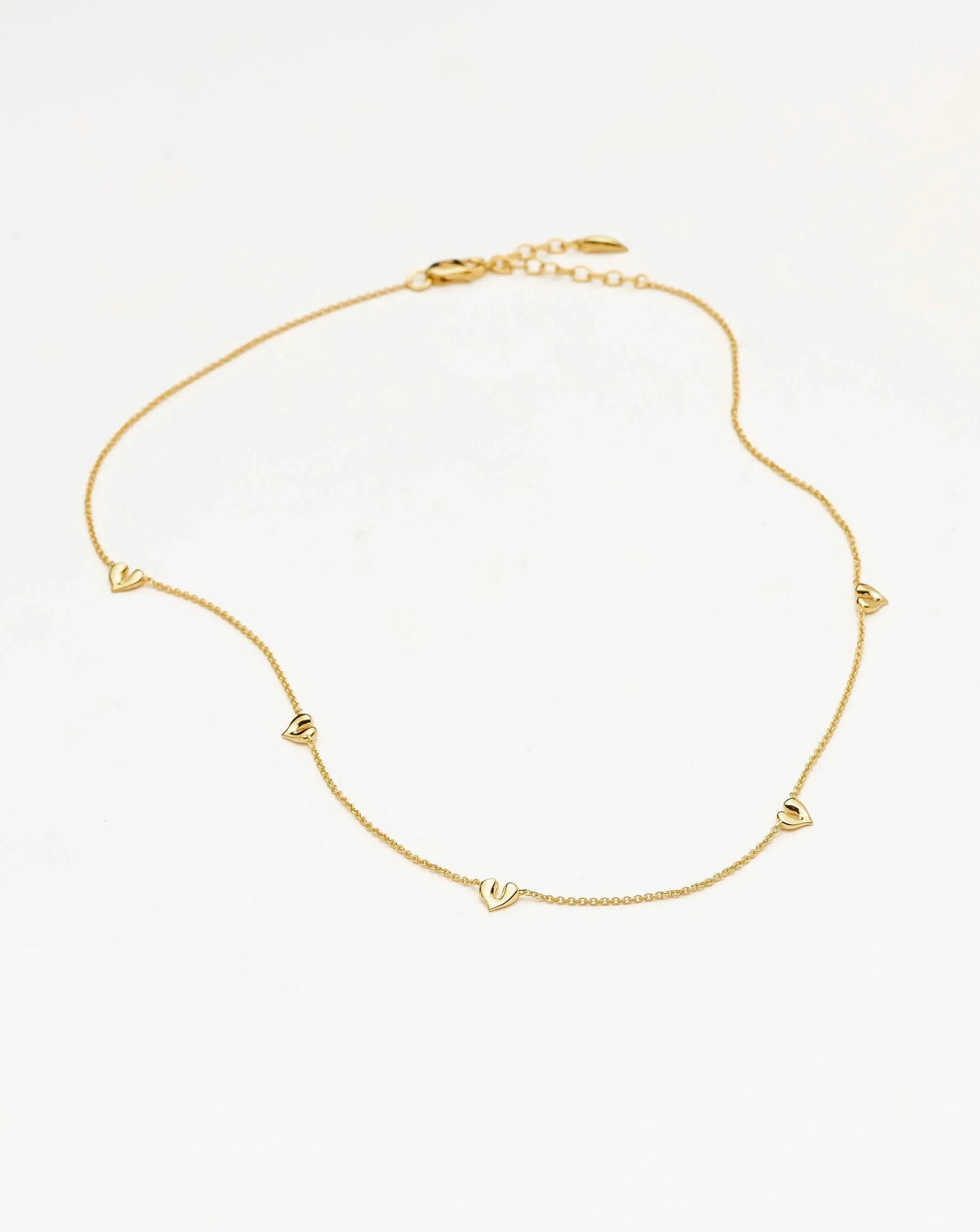 Molten Heart Mini Charm Choker | 18ct Gold Vermeil