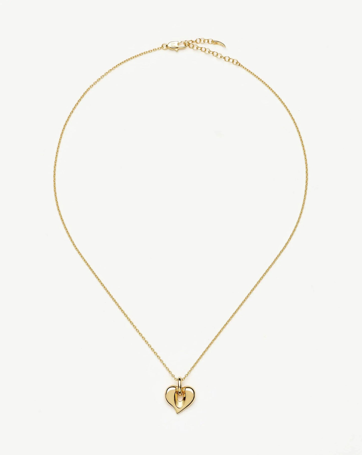 Molten Heart Pendant Necklace | 18ct Gold Plated