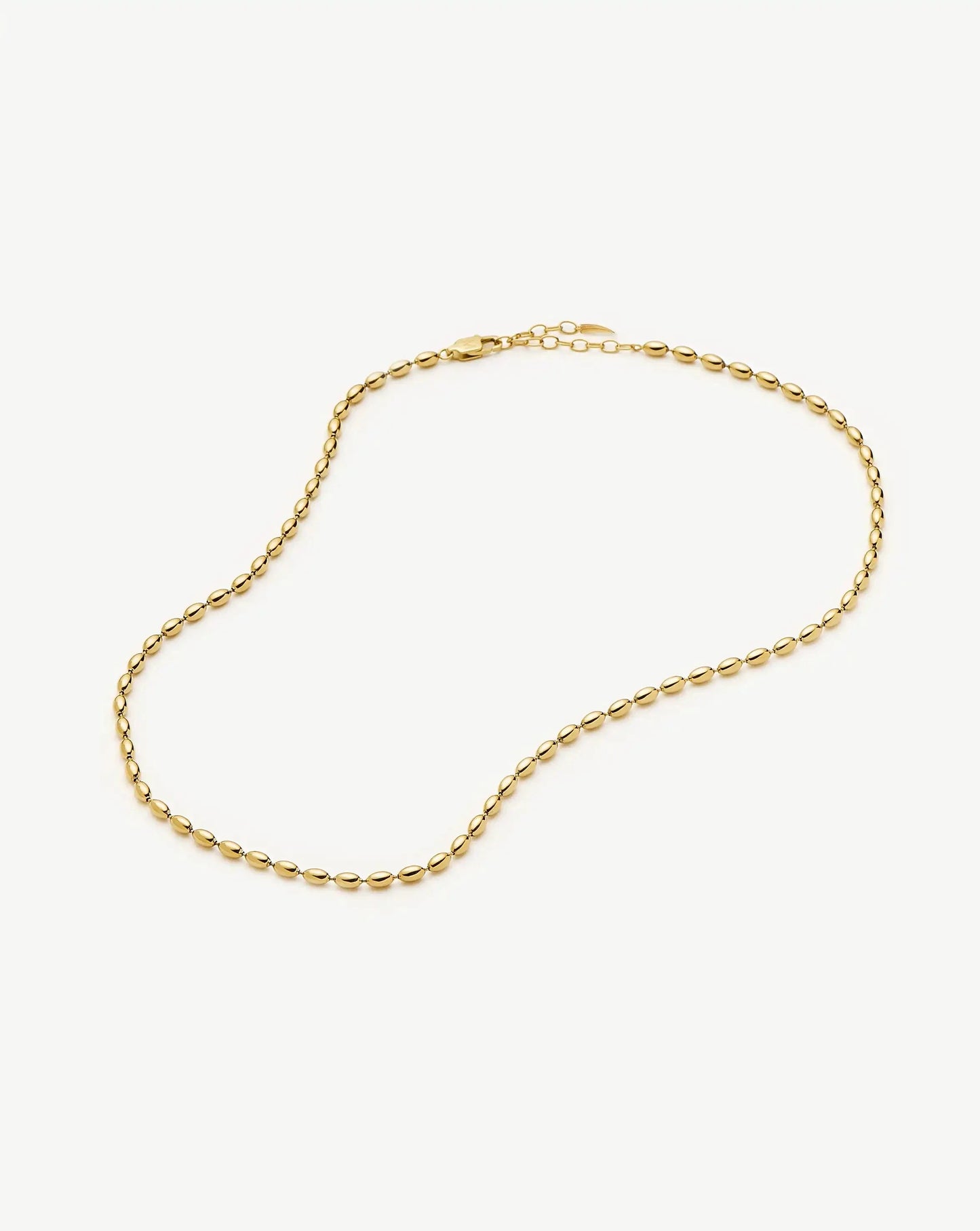 Molten Olive Chain Necklace | 18ct Gold Plated