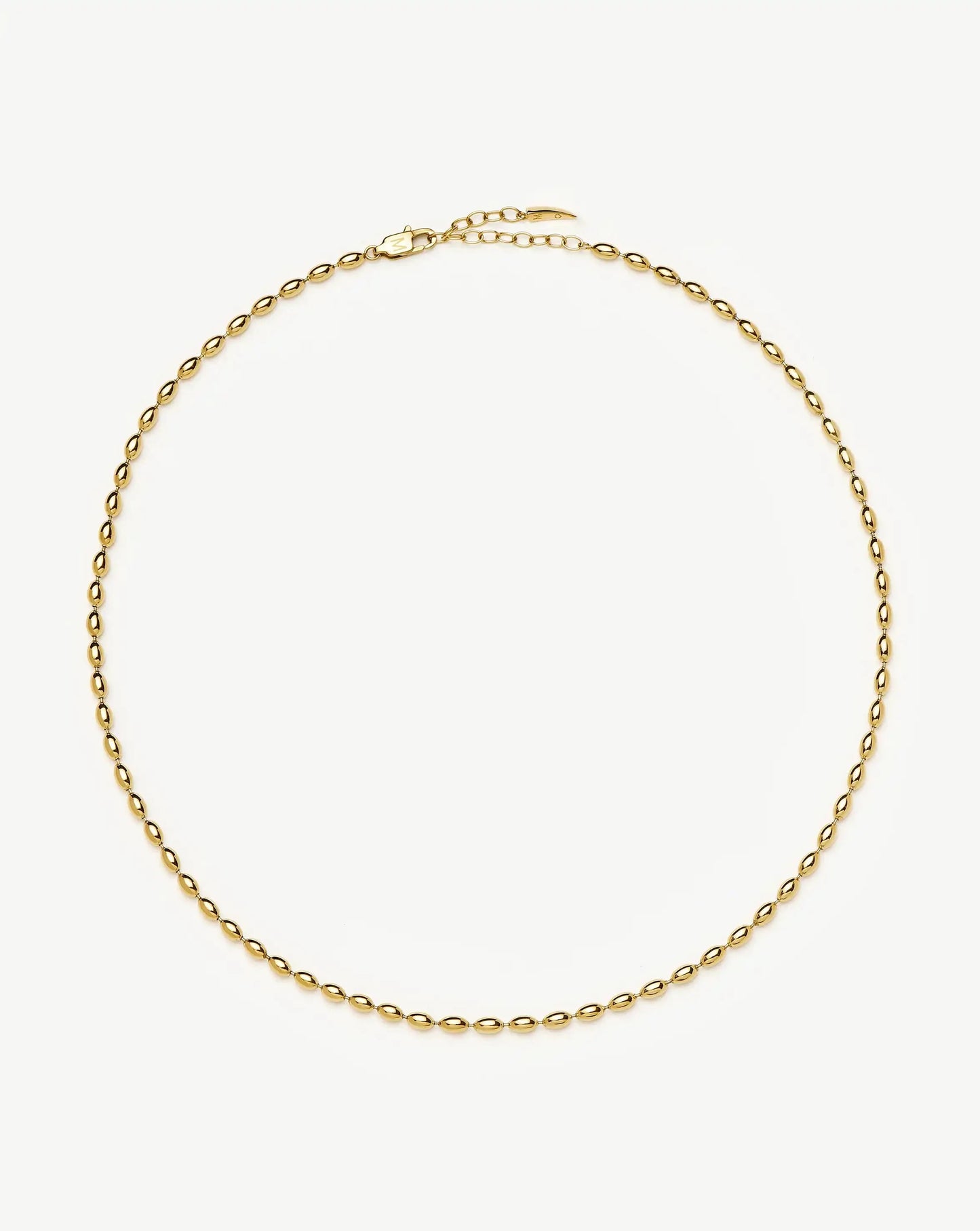 Molten Olive Chain Necklace | 18ct Gold Plated